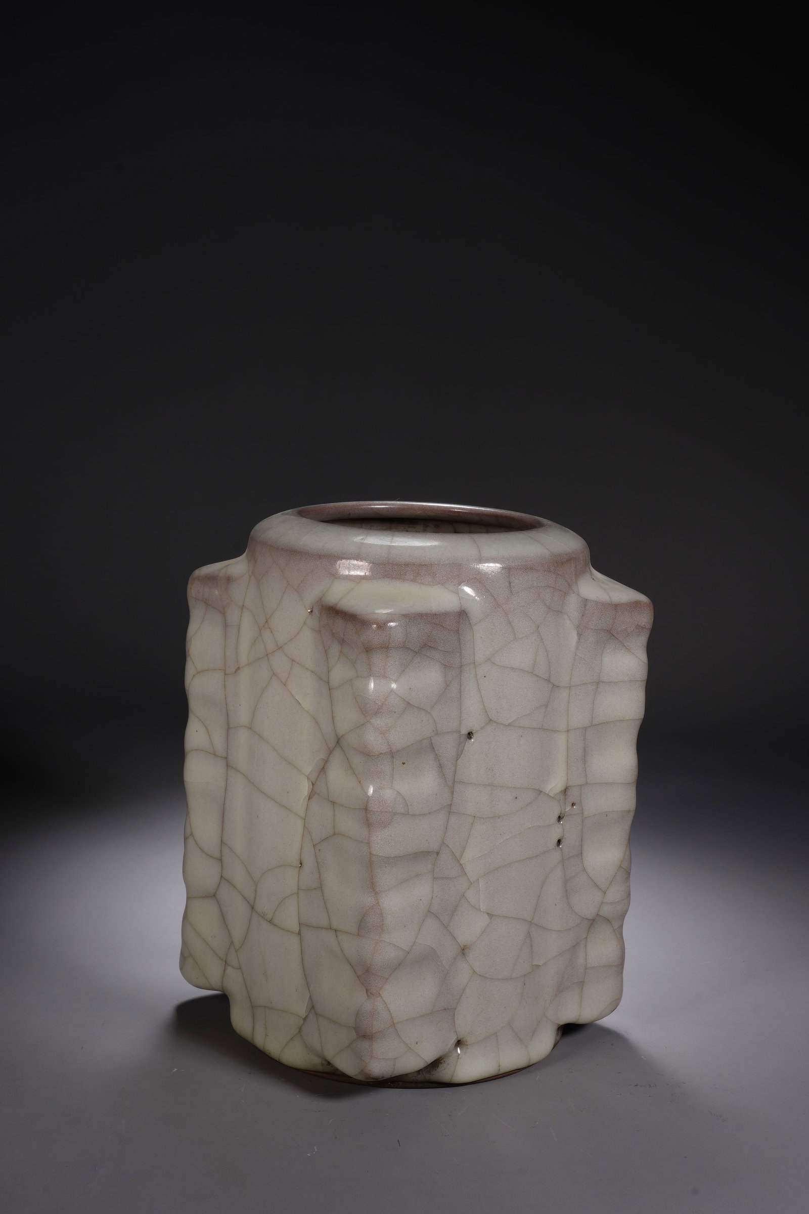 Ge Ware Porcelain Cong Shape Vase - 6