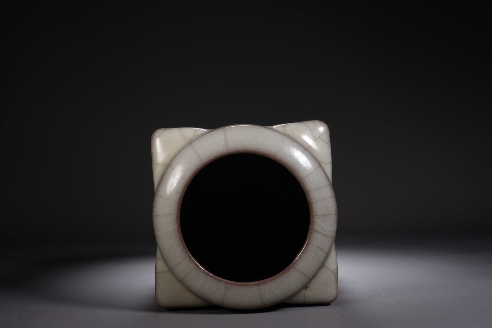 Ge Ware Porcelain Cong Shape Vase - 7