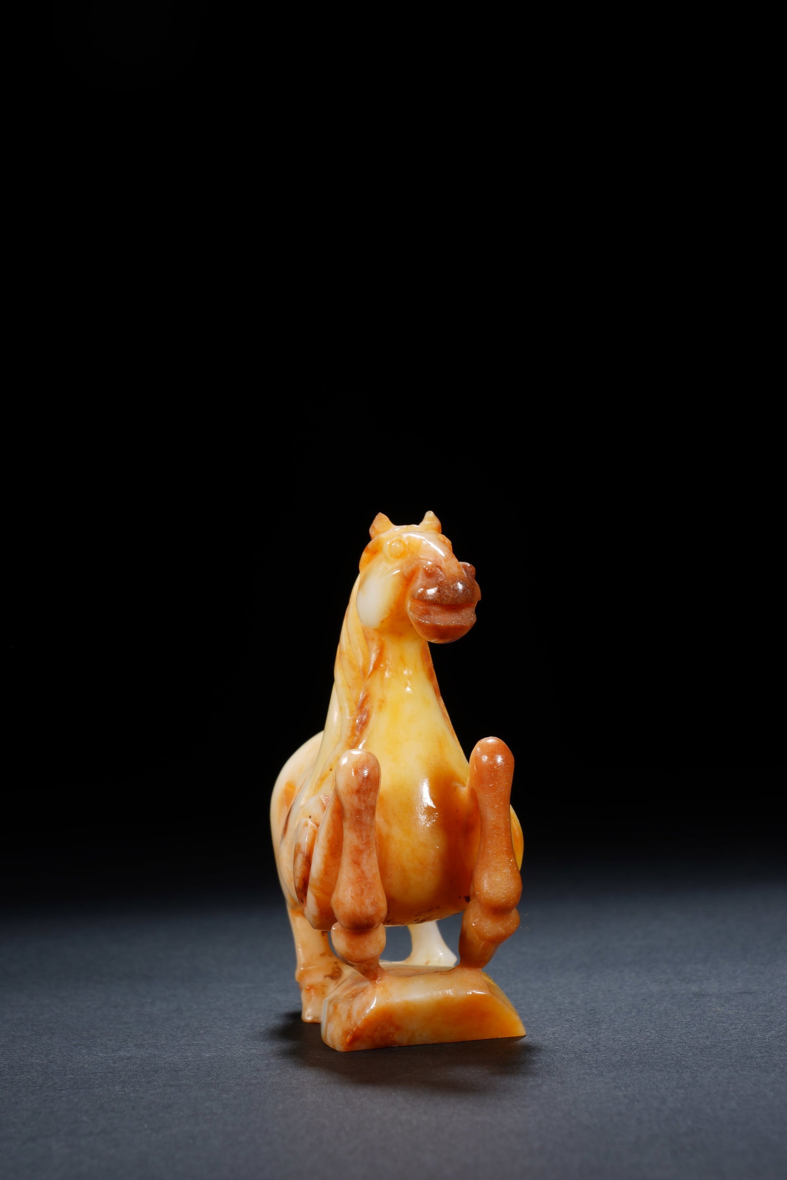 Jade Carved Horse Shape Figure - 8