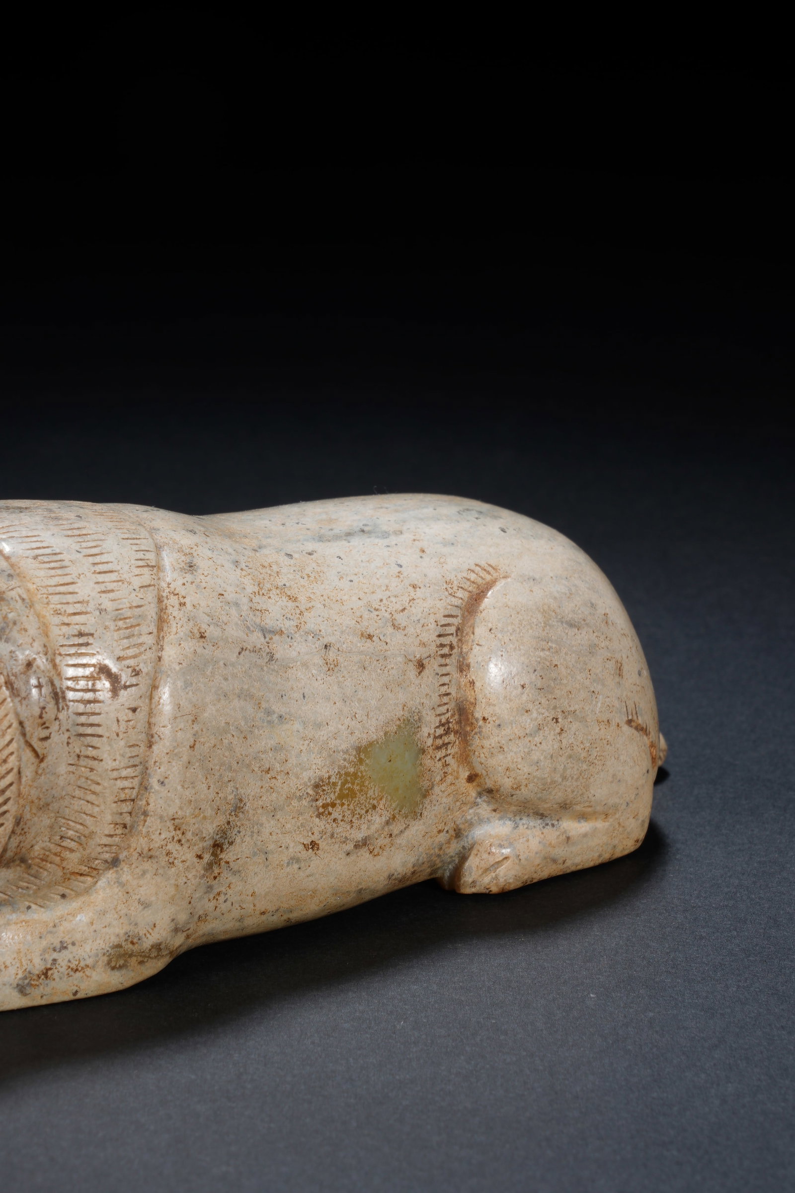 Jade Carved Bear Shape Figure - 3