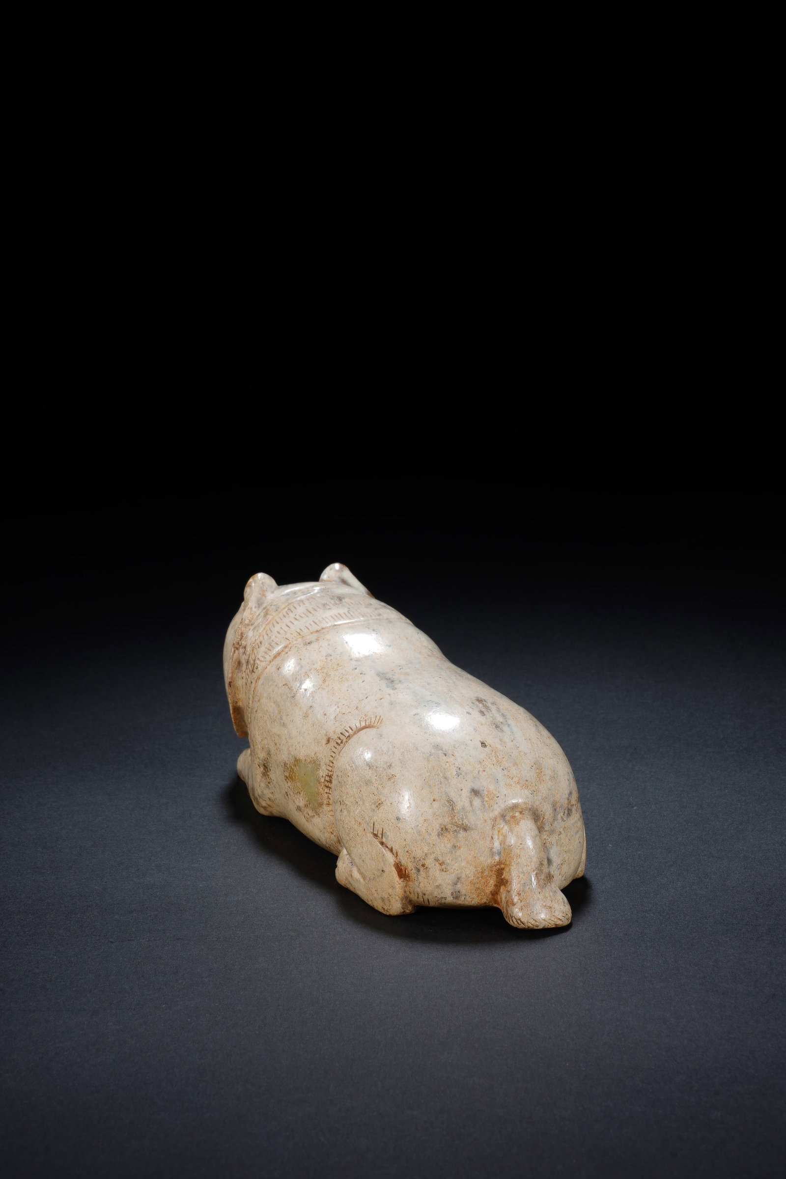 Jade Carved Bear Shape Figure - 5