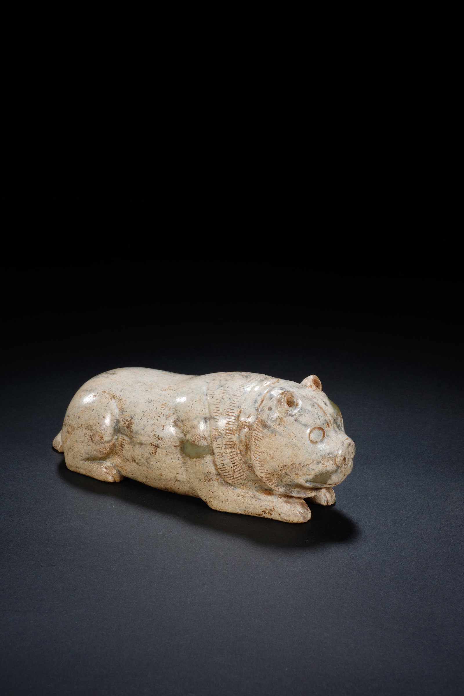 Jade Carved Bear Shape Figure - 6