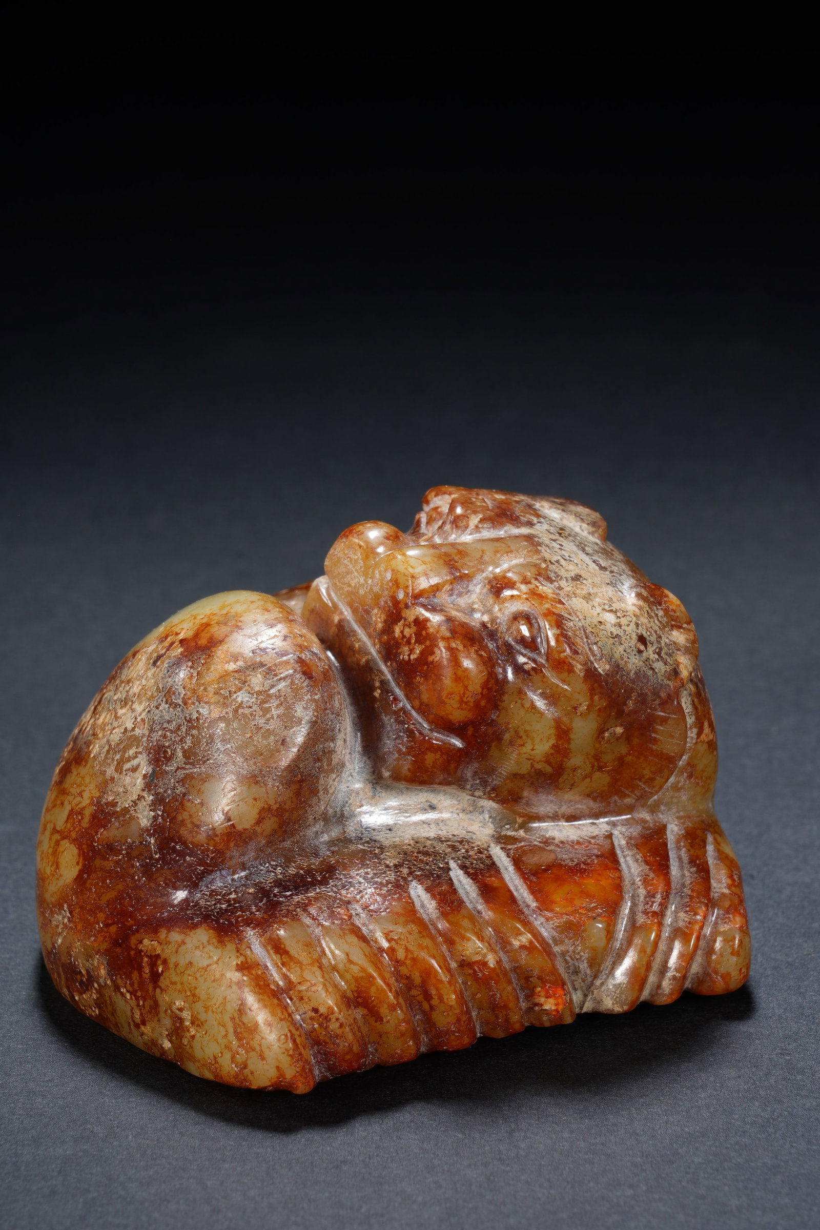 Jade Carved Beast Shape Ornament - 2