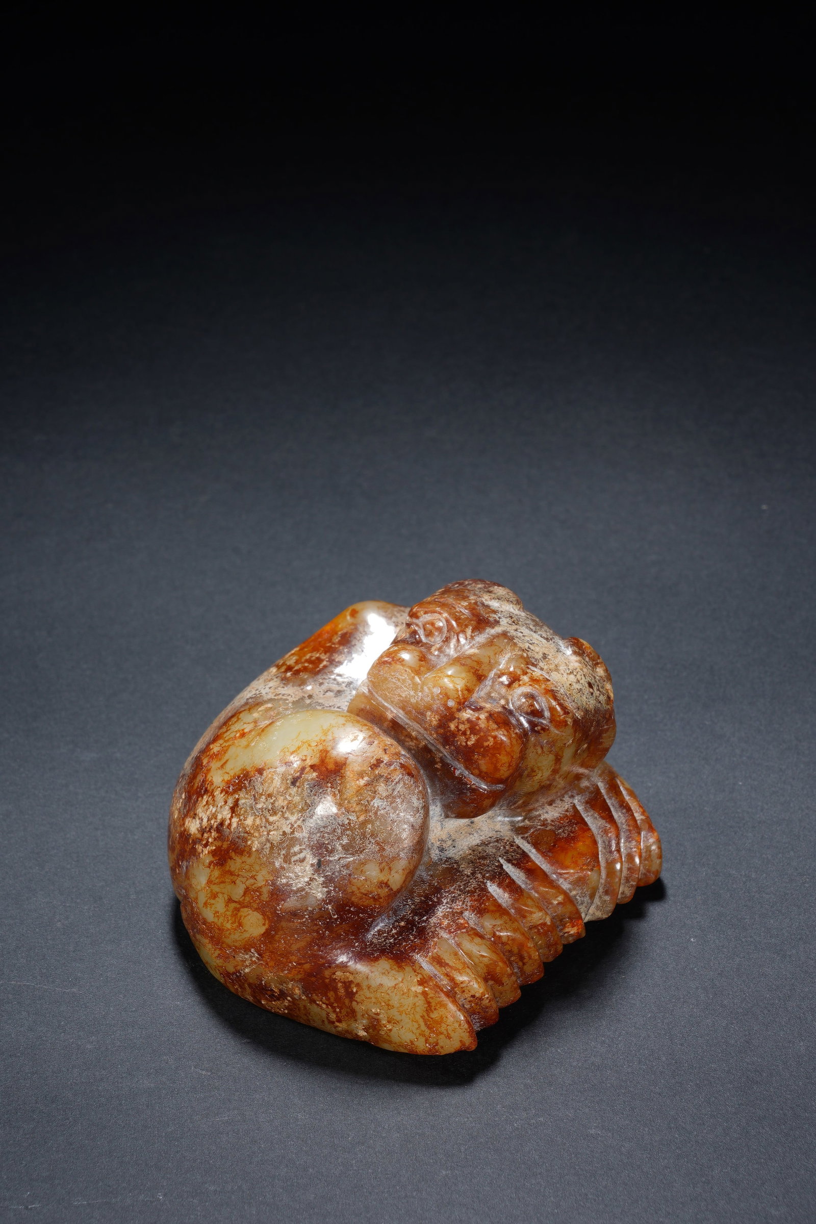 Jade Carved Beast Shape Ornament - 3
