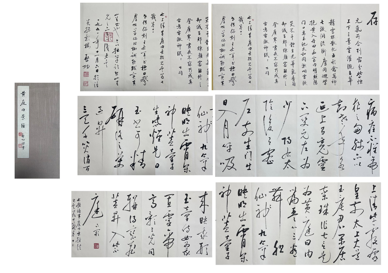 Chinese Writing Calligraphy Painting Album,Qi Gong Mark: Chinese Writing Calligraphy Painting Album,Qi Gong Mark (42 x 20cm)