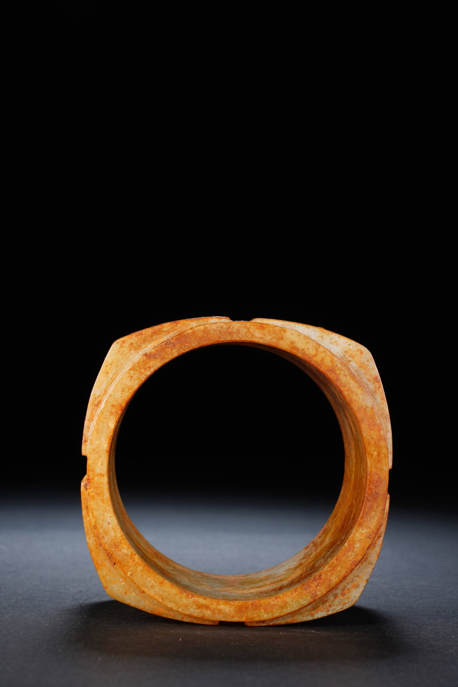 Jade Carved Poetry Pattern Cong - 10