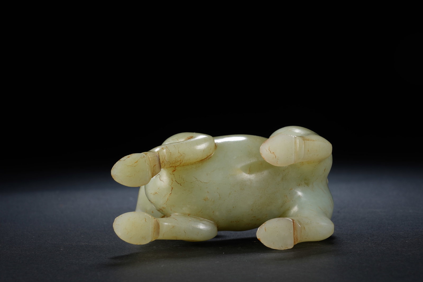 Jade Carved Ox Shape Figure - 8