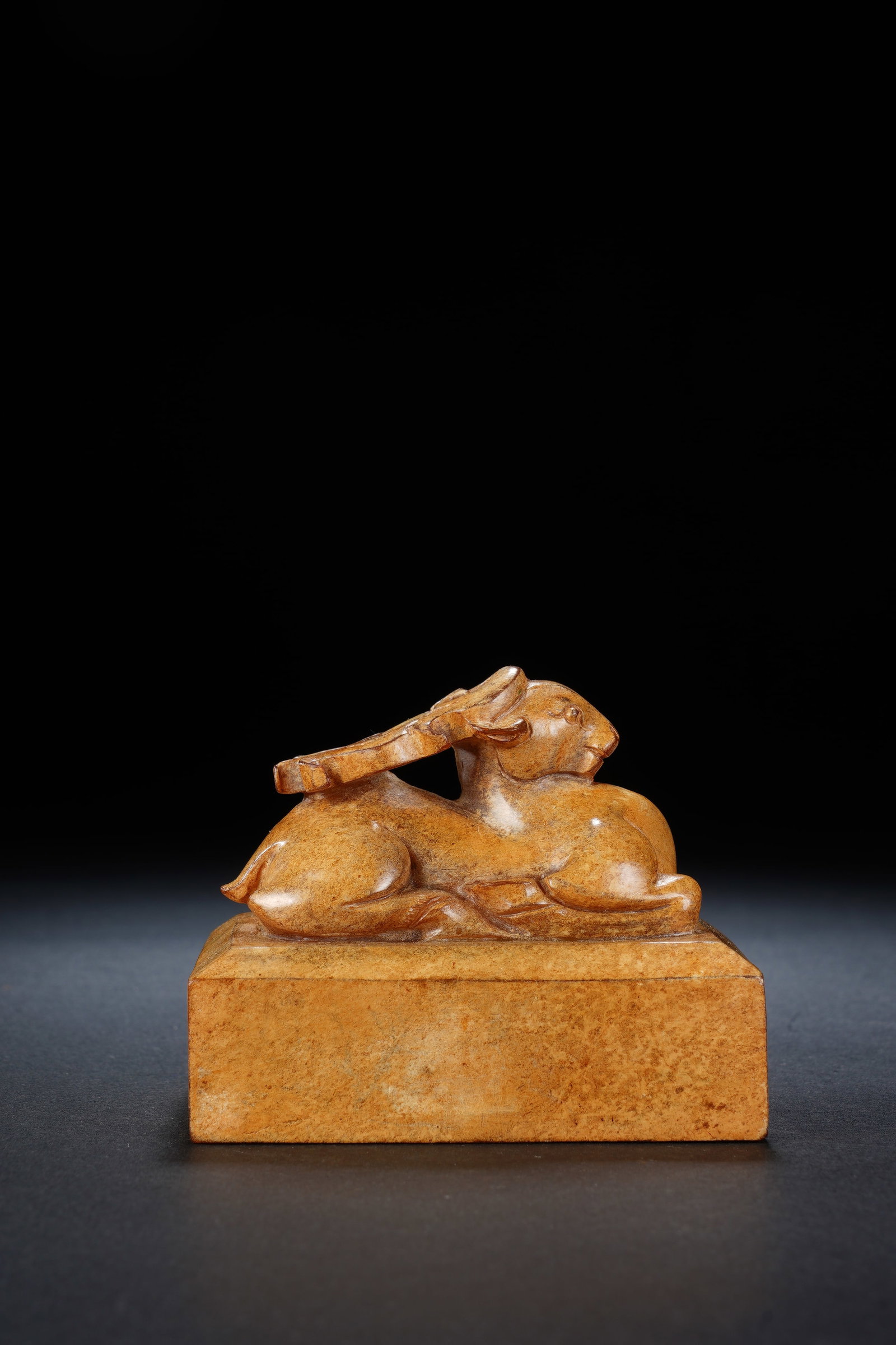 Jade Carved Ram Shape Stone Seal - 4