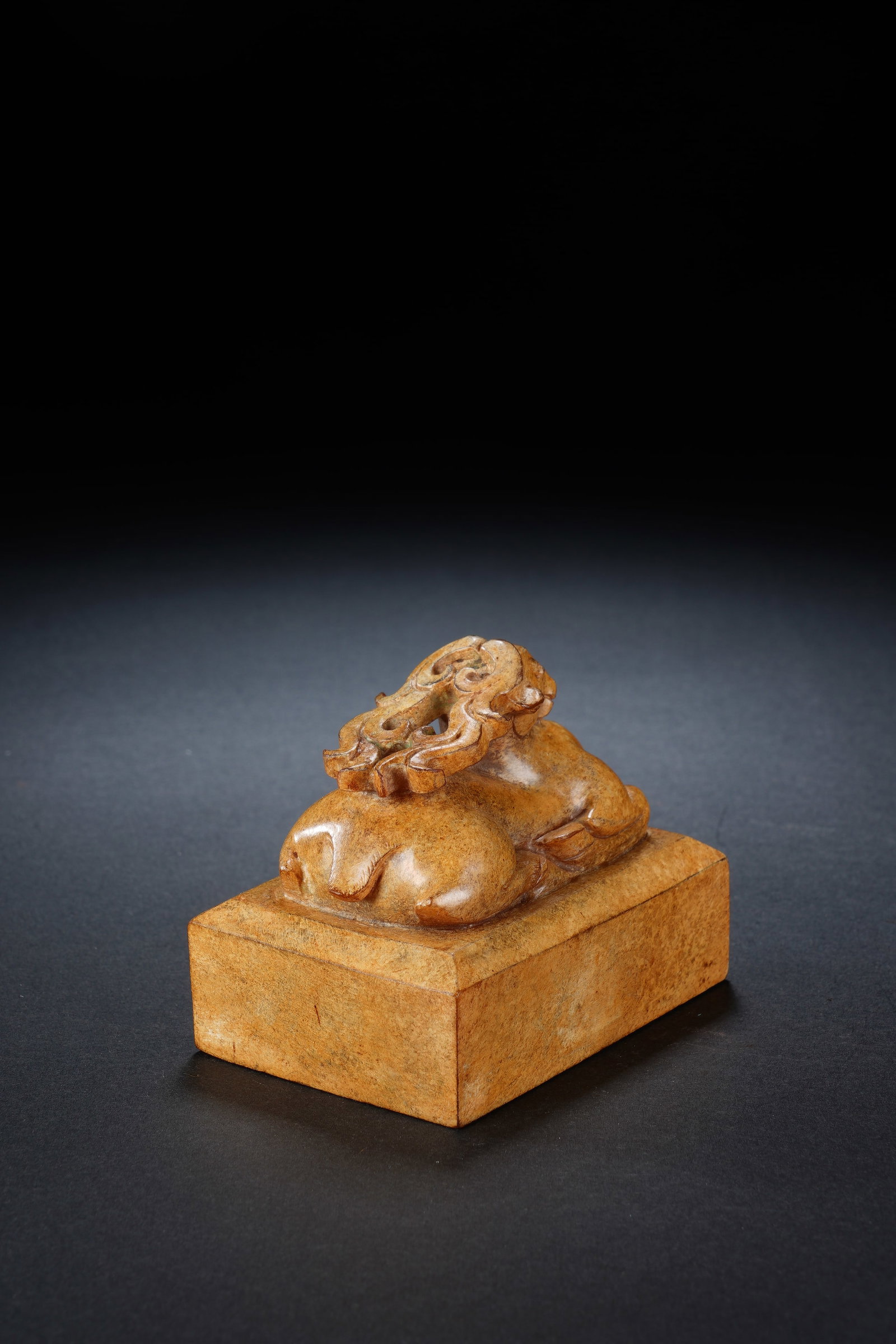 Jade Carved Ram Shape Stone Seal - 5