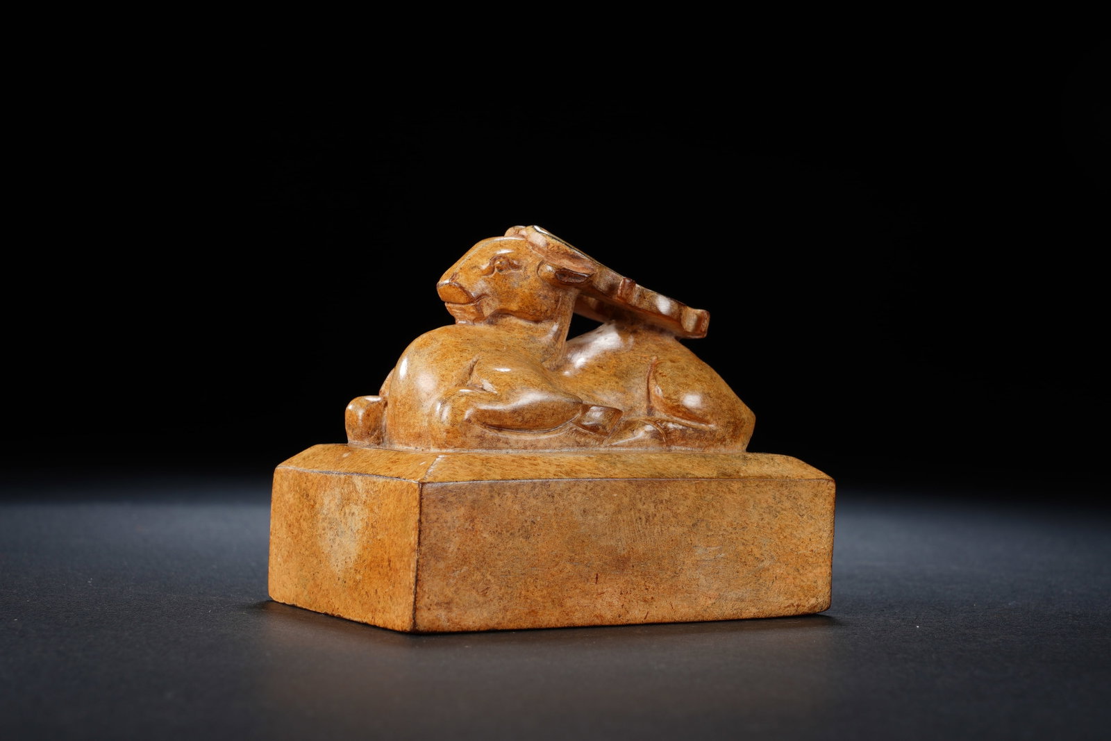 Jade Carved Ram Shape Stone Seal - 8