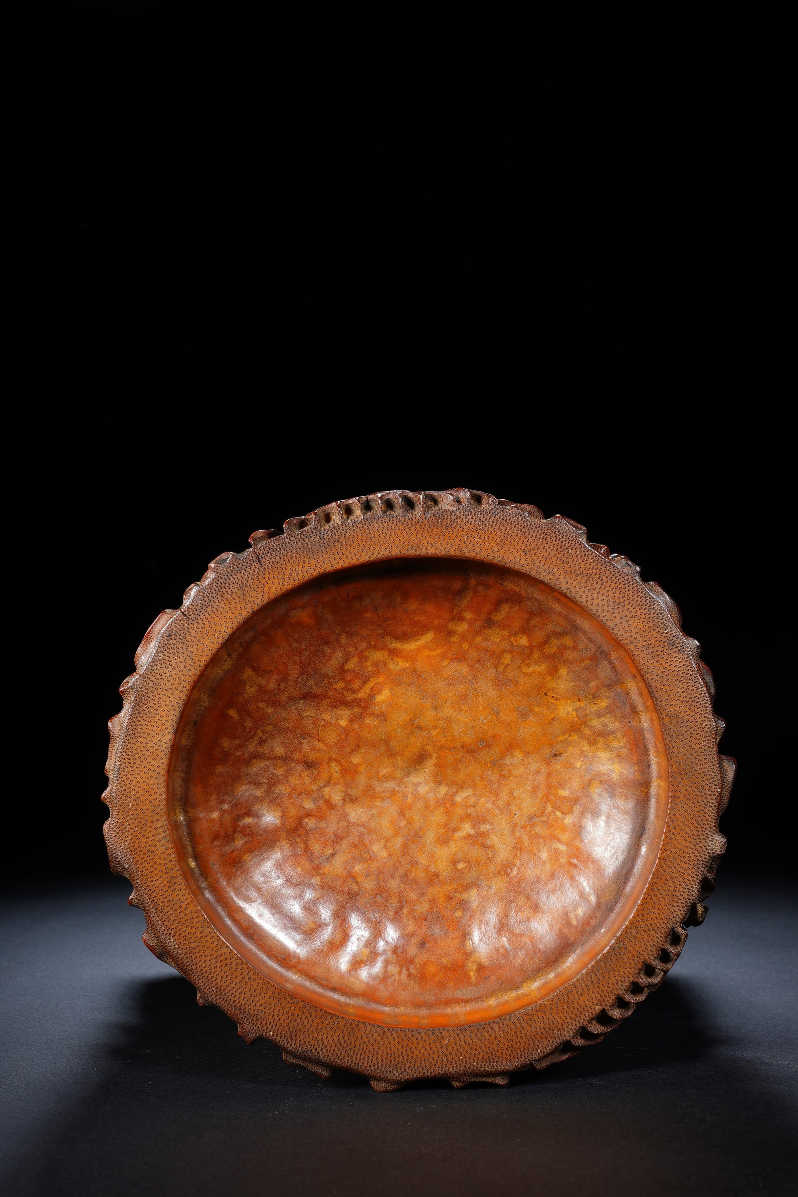 Bamboo Carved Cloud and Chi Dragon Pattern Brush Pot - 9