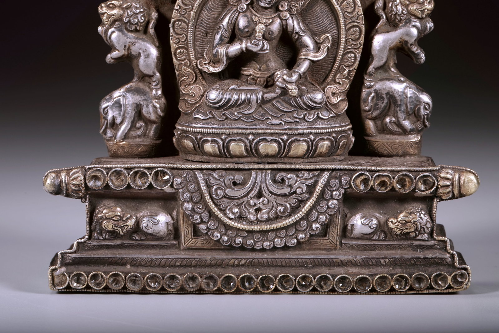 A GILT-SILVER VAJRADHARA BUDDHA - 3