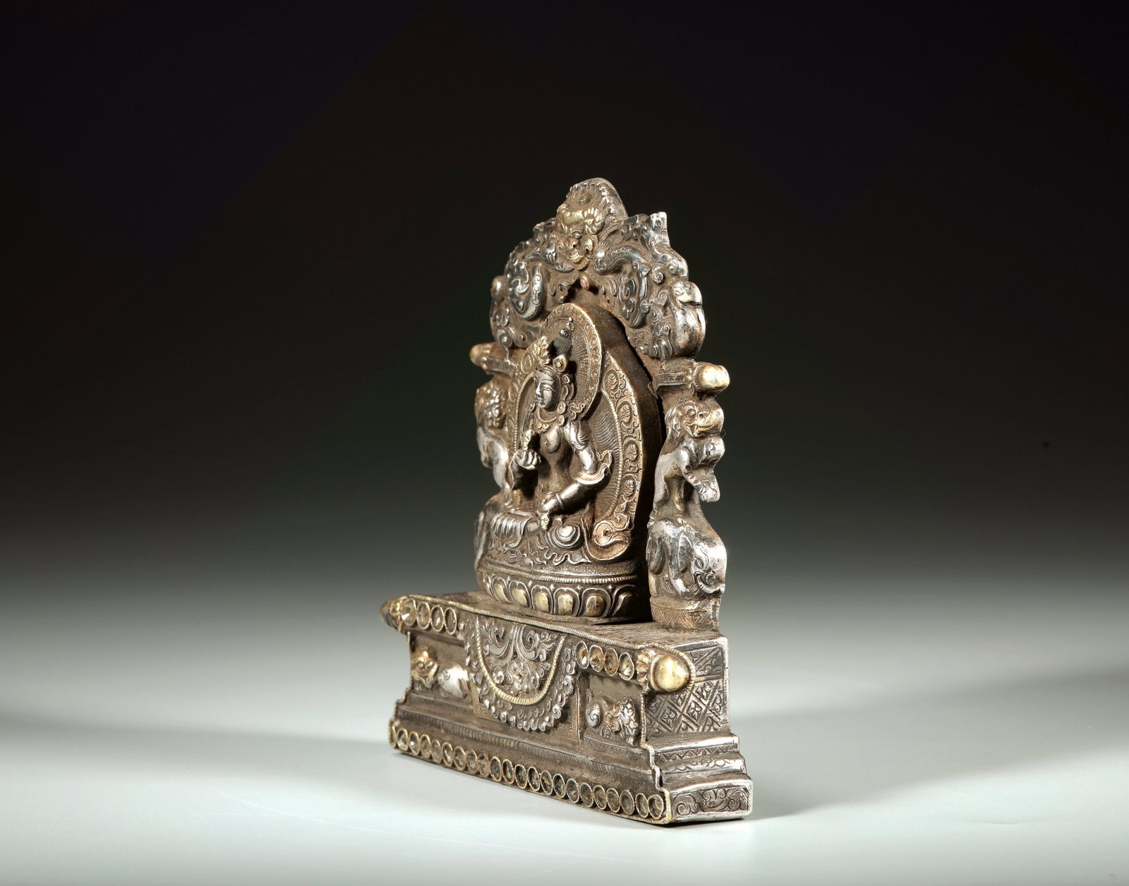 A GILT-SILVER VAJRADHARA BUDDHA - 4