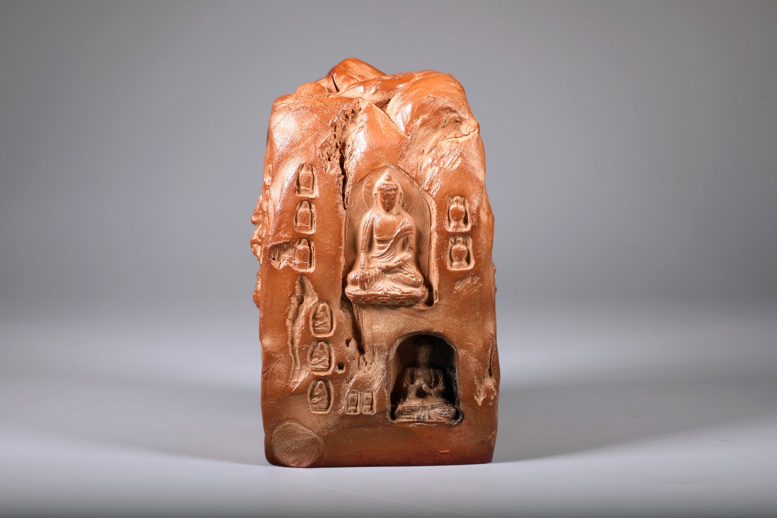 A POTTERY BUDDHA SEAL - 4