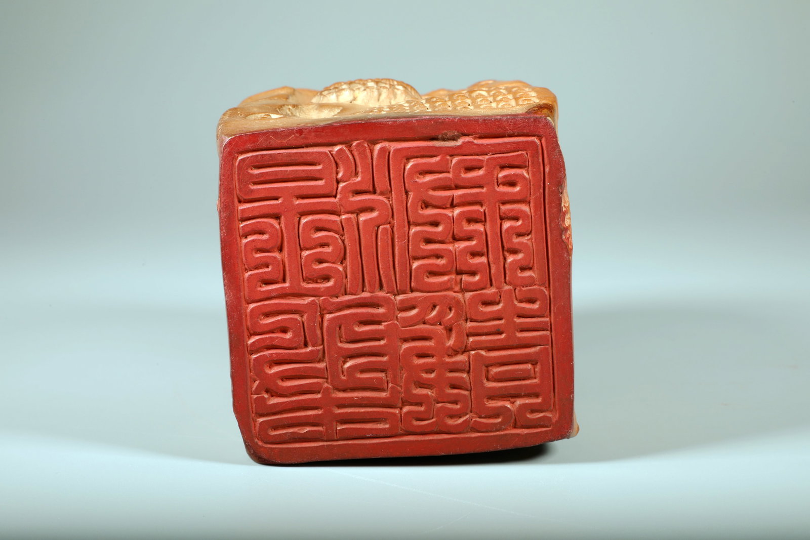 A POTTERY BUDDHA SEAL - 6