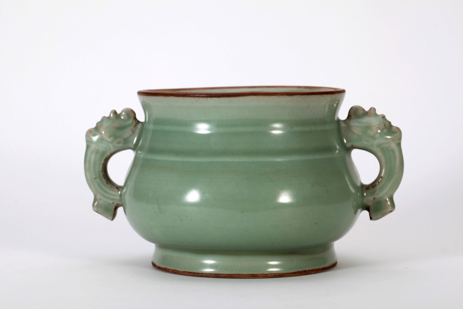 A LONGQUAN WARE TWO-EARED CENSER - 10