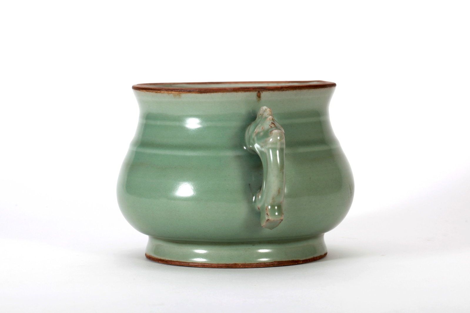 A LONGQUAN WARE TWO-EARED CENSER - 8