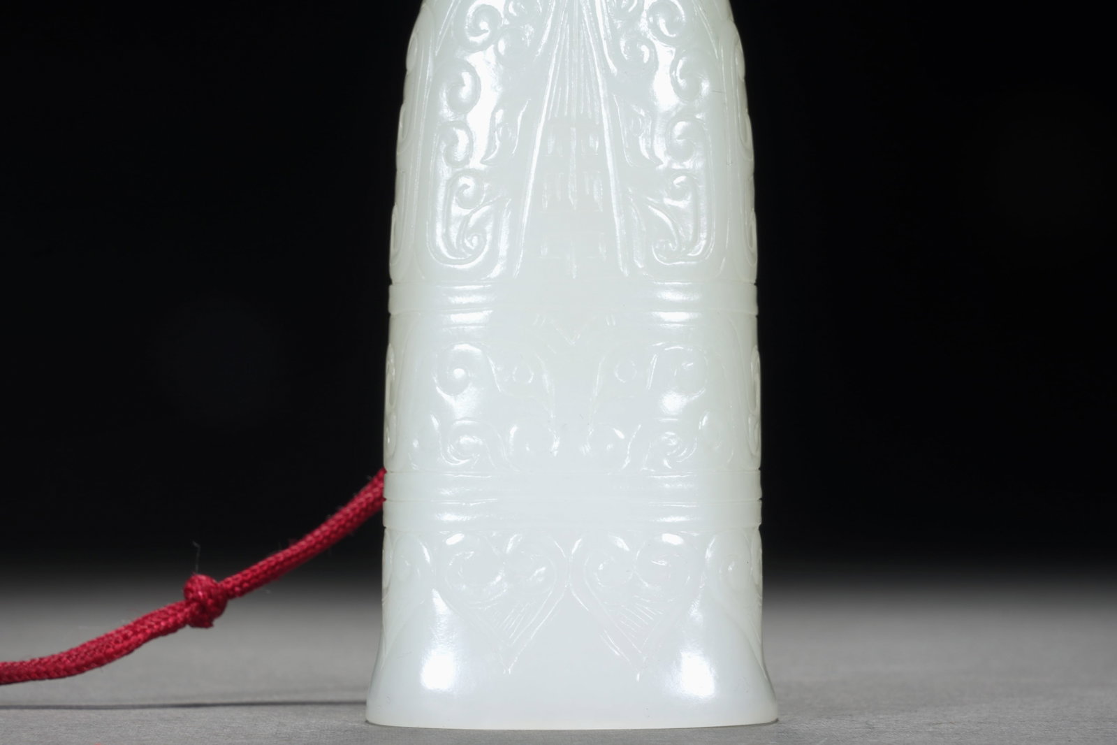 A WHITE JADE CHIME BELL - 3
