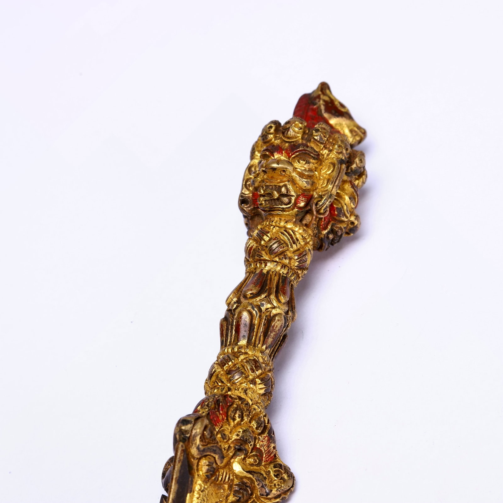 A GILT-BRONZE RITUAL IMPLEMENT - 2
