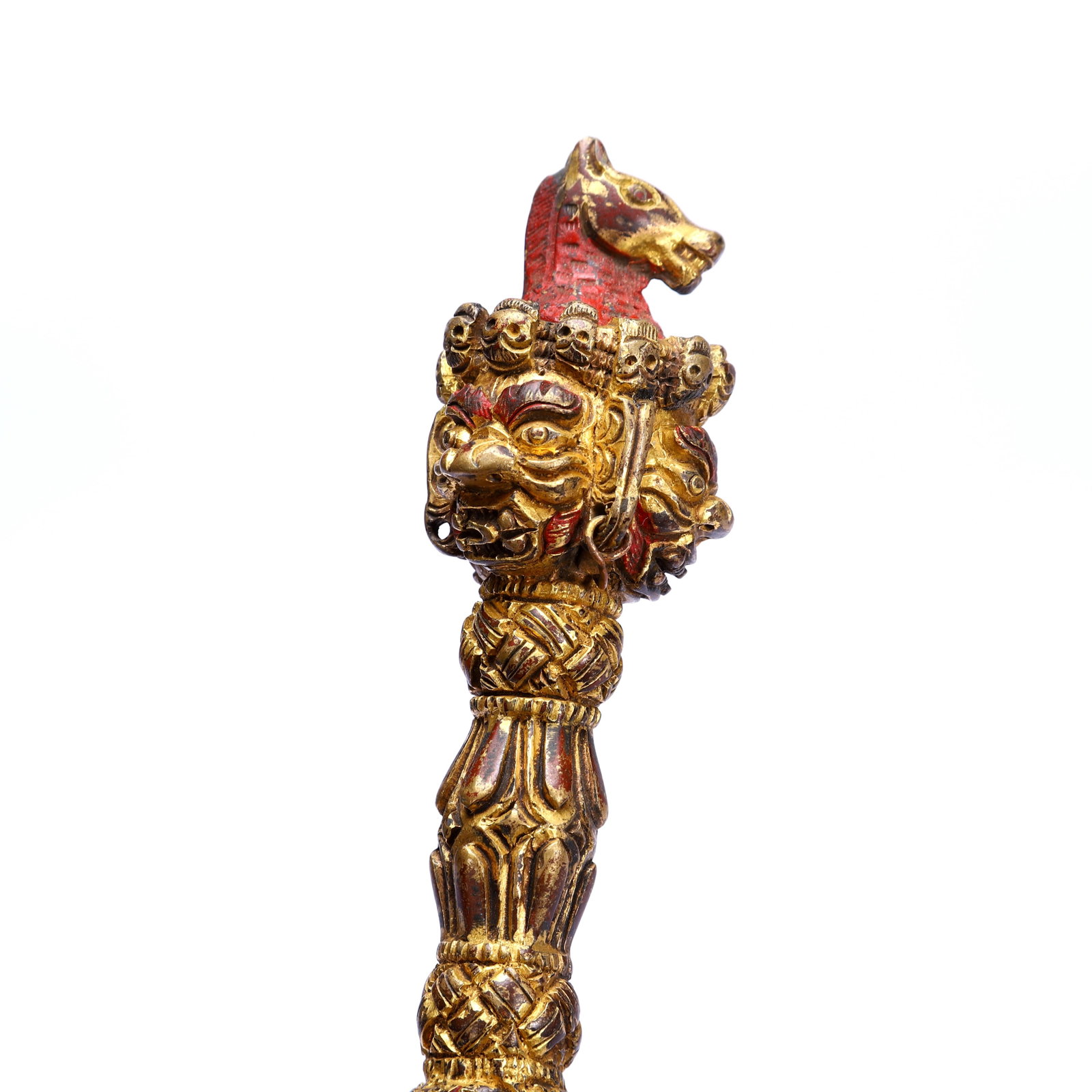 A GILT-BRONZE RITUAL IMPLEMENT - 7
