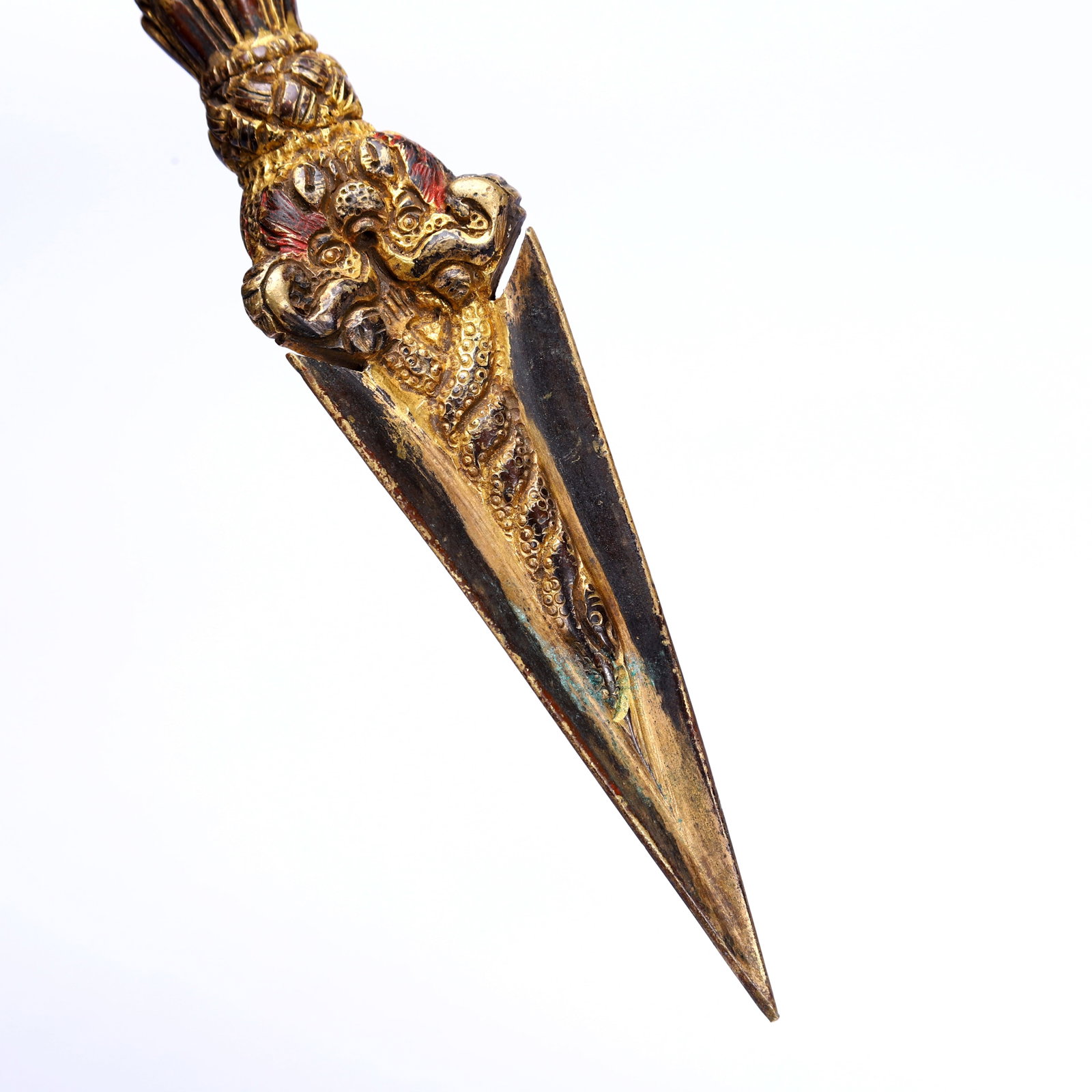 A GILT-BRONZE RITUAL IMPLEMENT - 9