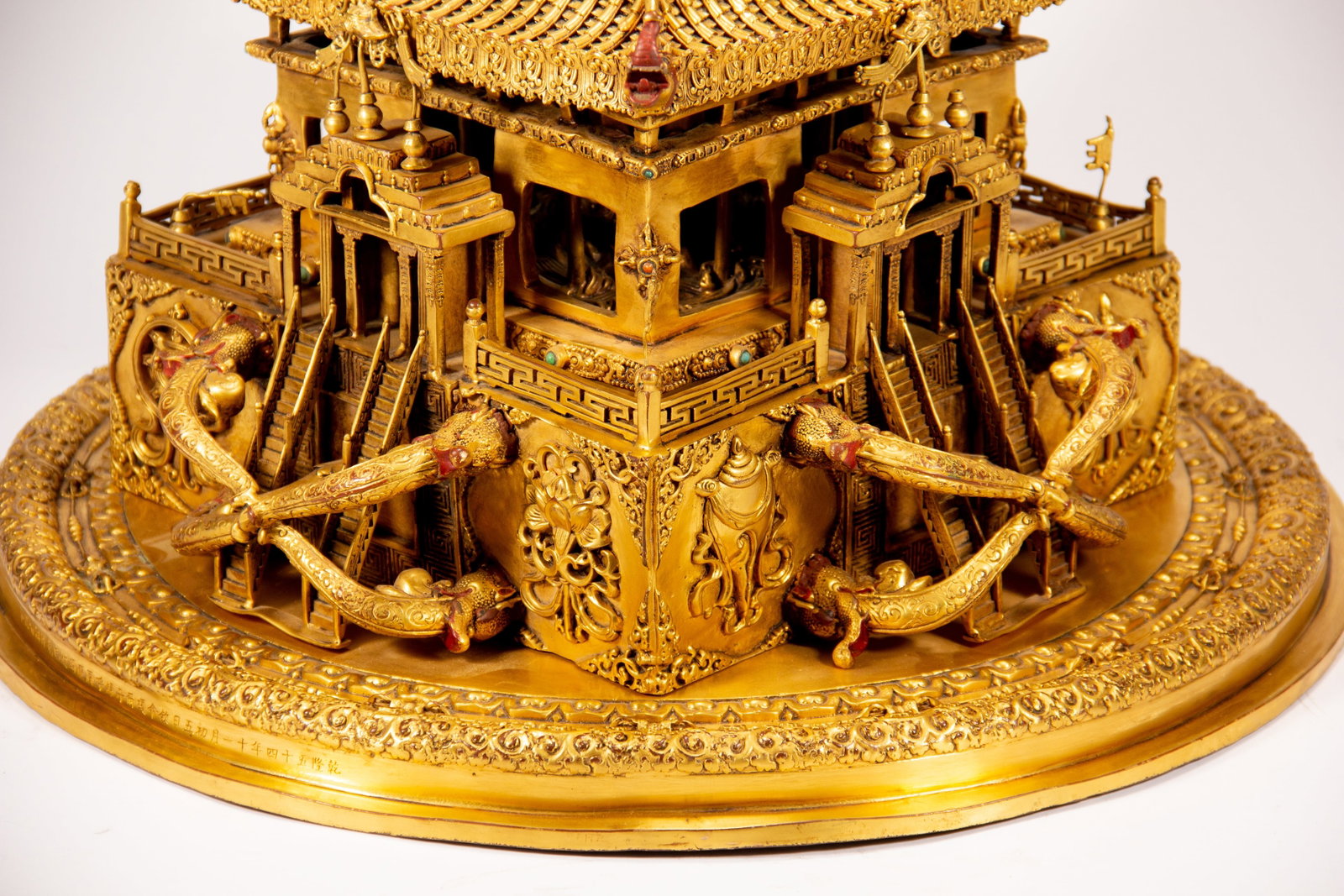 A GILT-BRONZE MANDALA - 11