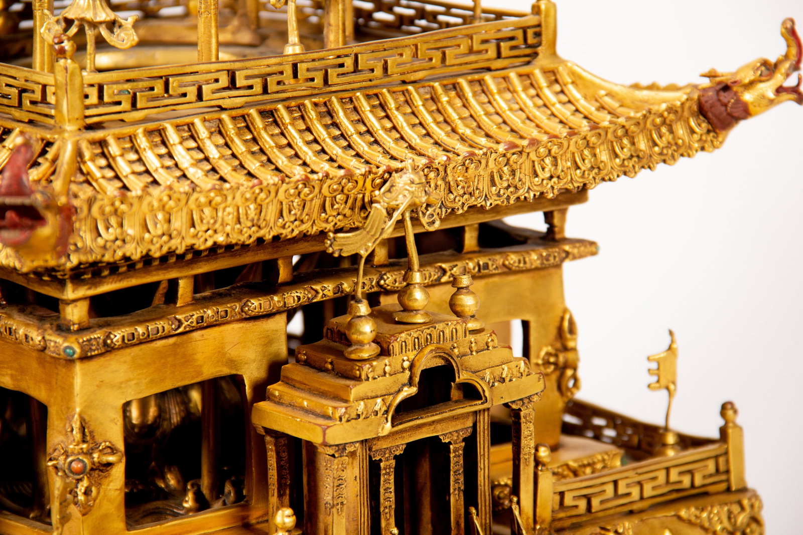A GILT-BRONZE MANDALA - 12