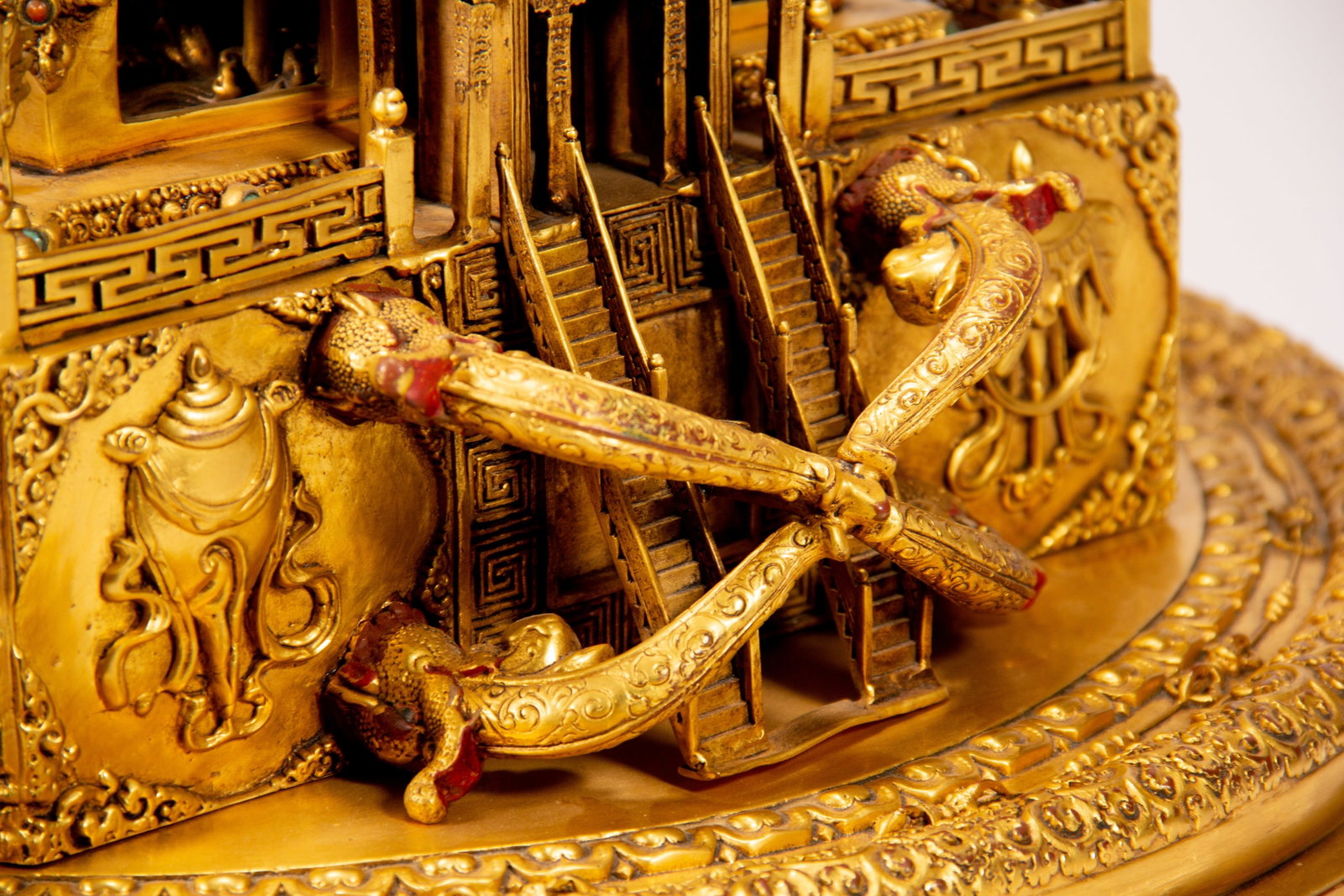 A GILT-BRONZE MANDALA - 13