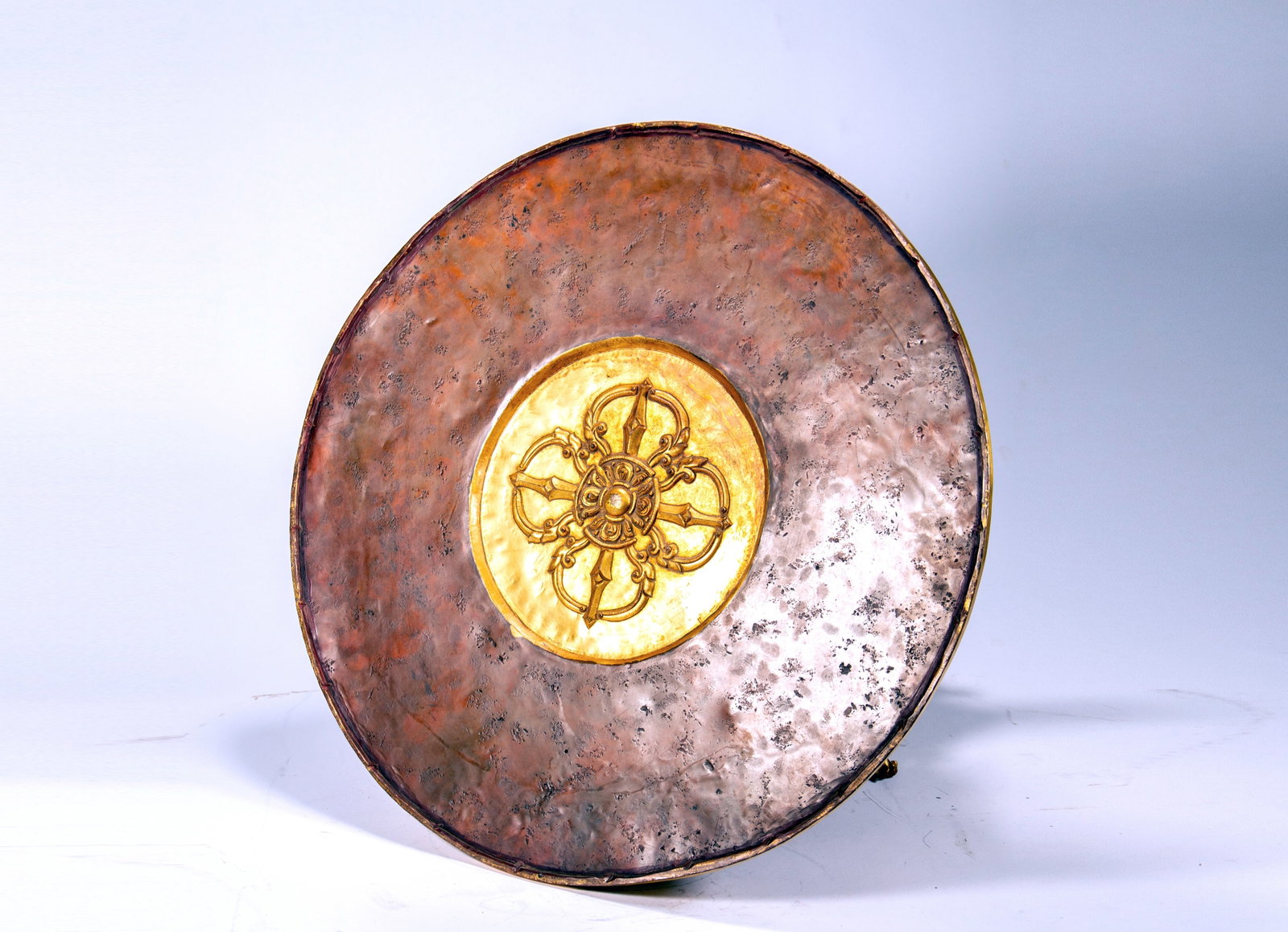 A GILT-BRONZE MANDALA - 15