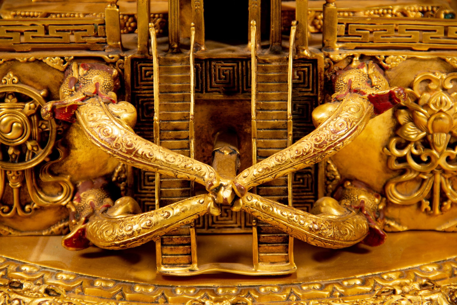 A GILT-BRONZE MANDALA - 6