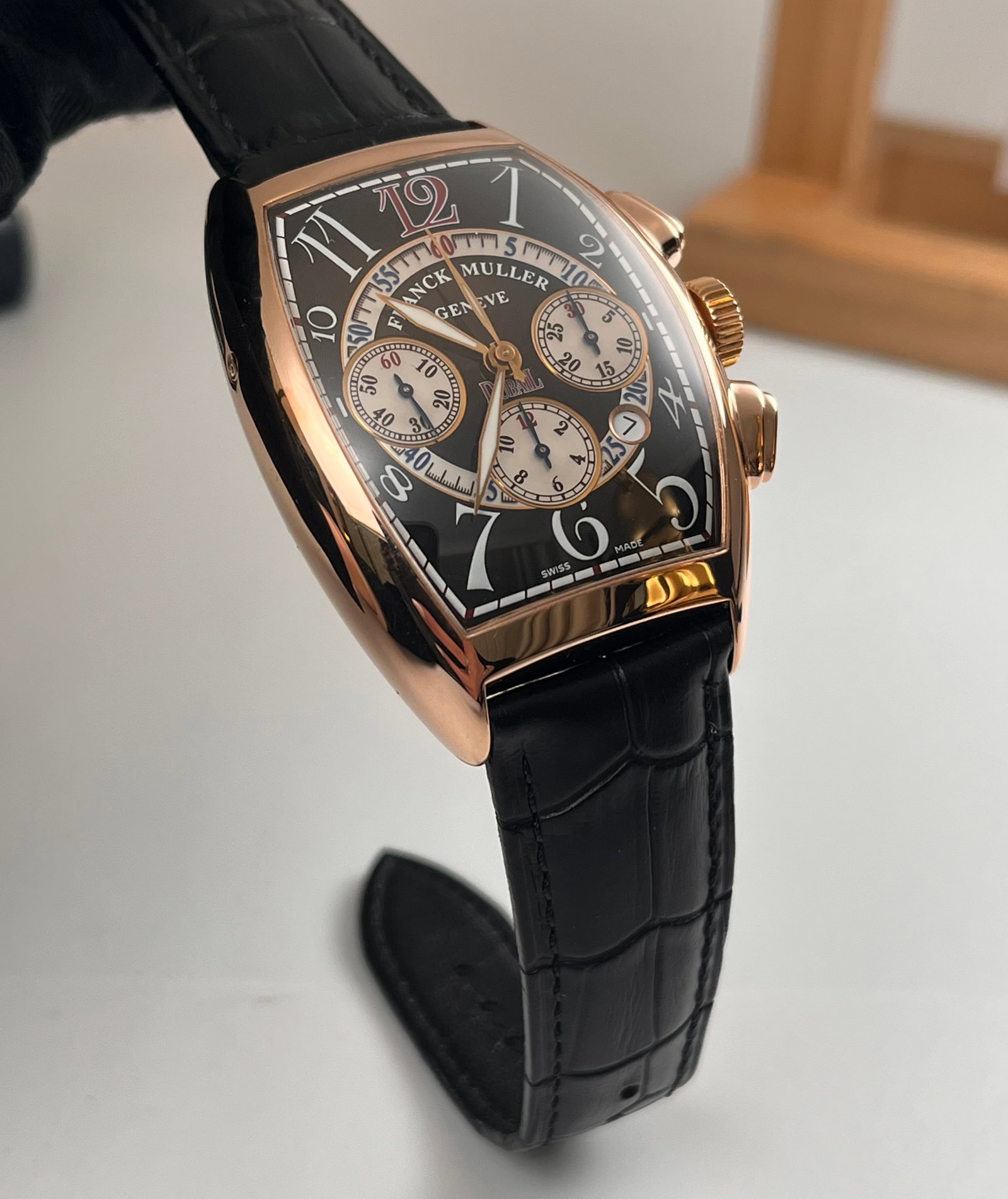 Franck Muller 8k rose gold wristwatch: Franck Muller 8k rose gold wristwatch (42.5 x 55.5mm)