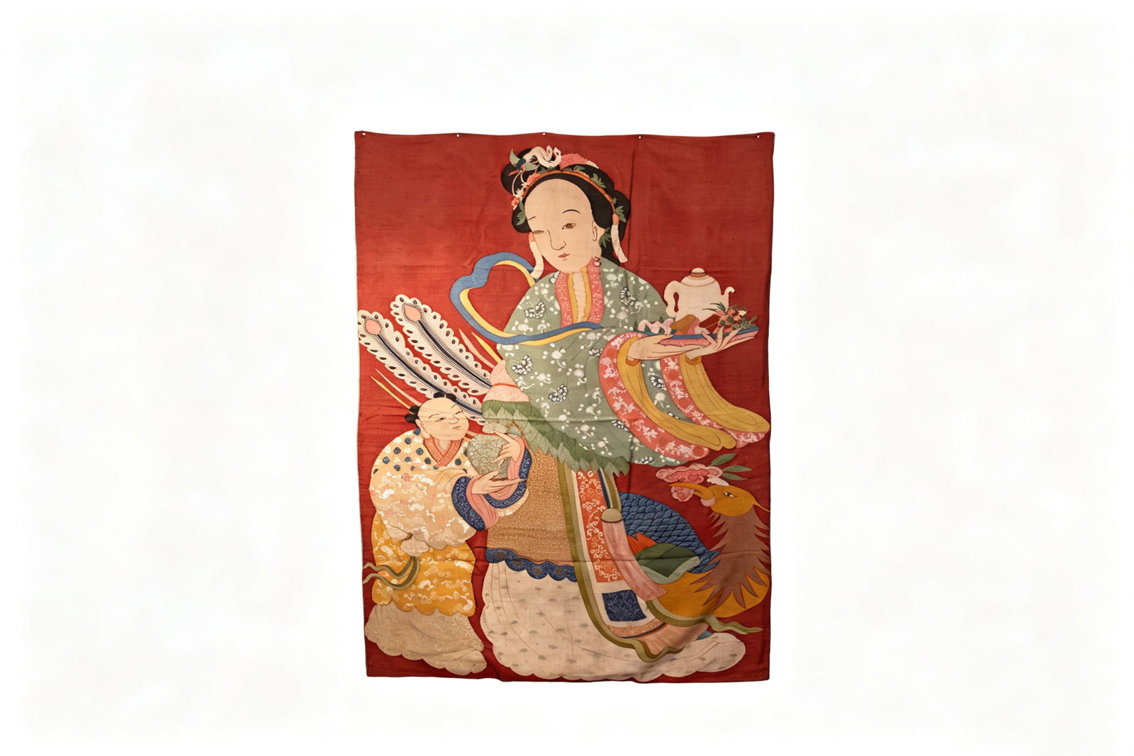 Silk Embroidery Character Story Pattern Kesi: Silk Embroidery Character Story Pattern Kesi (178 x 130cm)