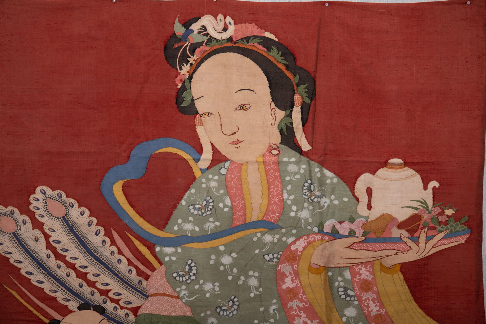 Silk Embroidery Character Story Pattern Kesi - 2