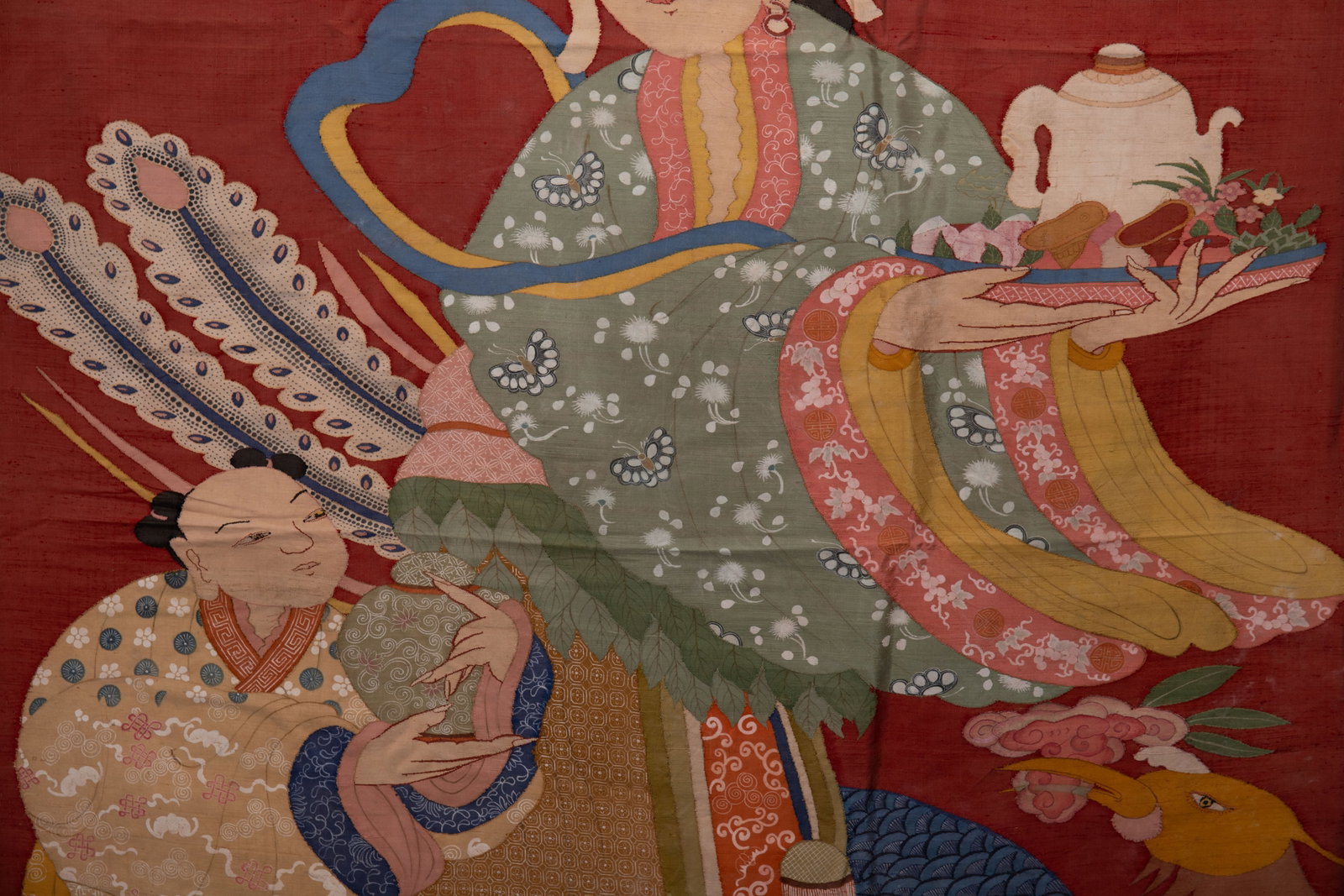 Silk Embroidery Character Story Pattern Kesi - 3
