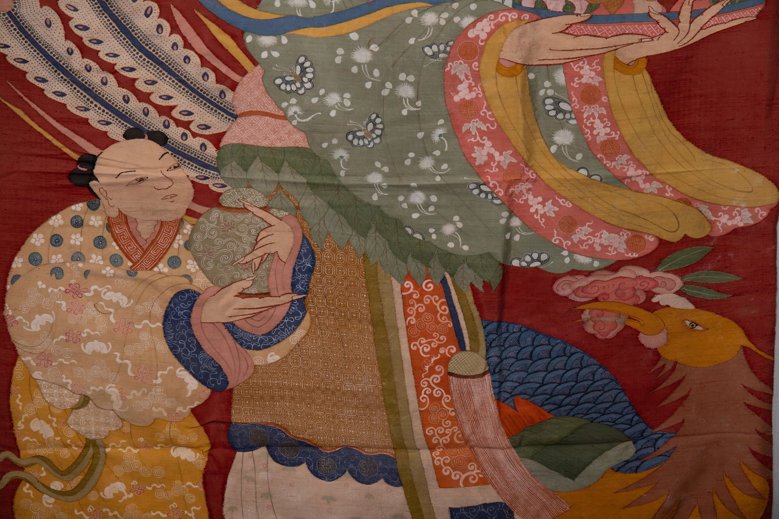 Silk Embroidery Character Story Pattern Kesi - 4