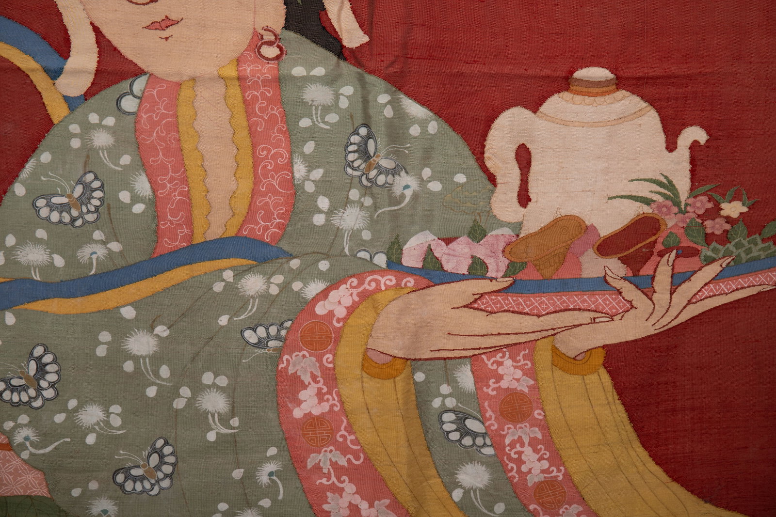 Silk Embroidery Character Story Pattern Kesi - 7