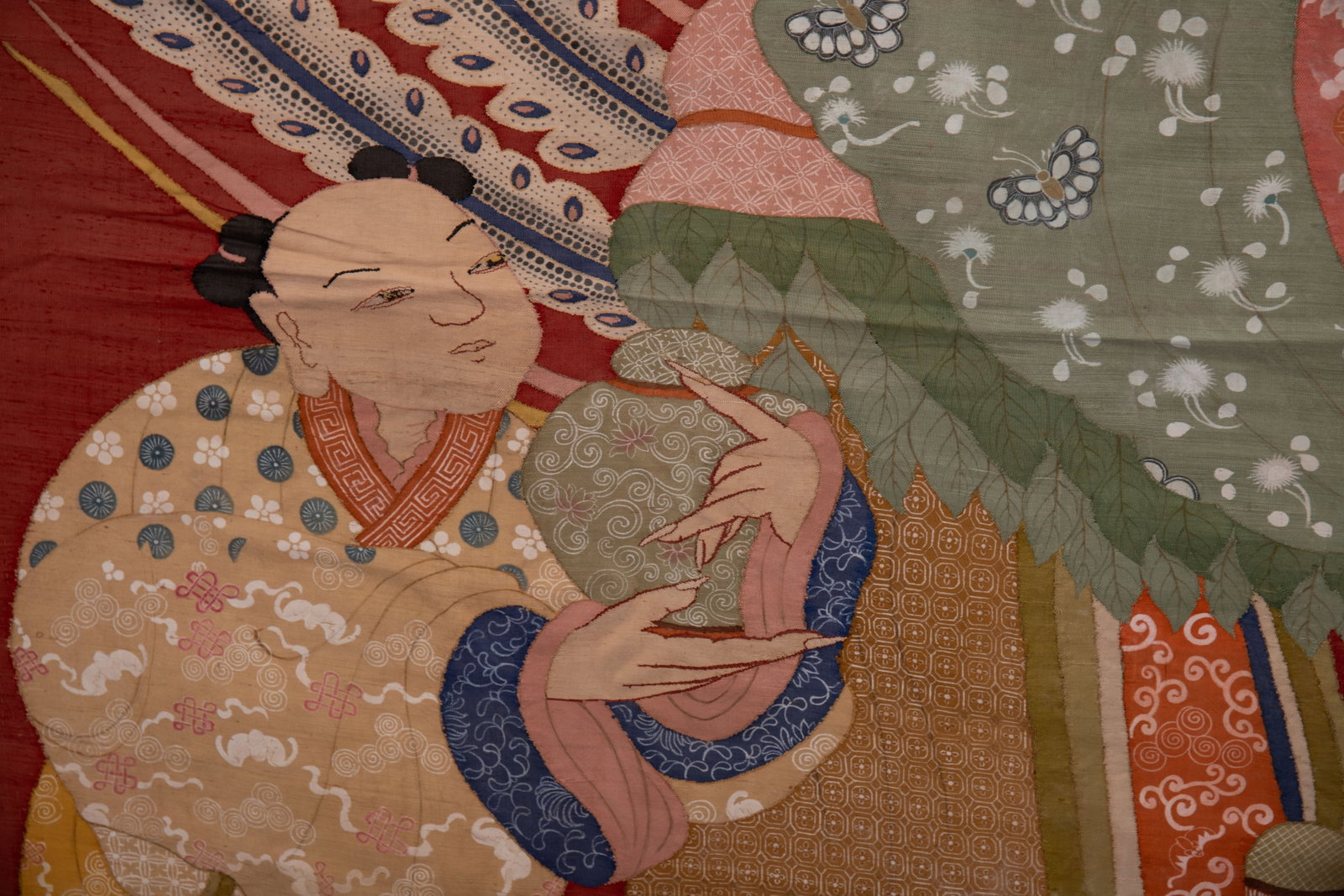 Silk Embroidery Character Story Pattern Kesi - 9