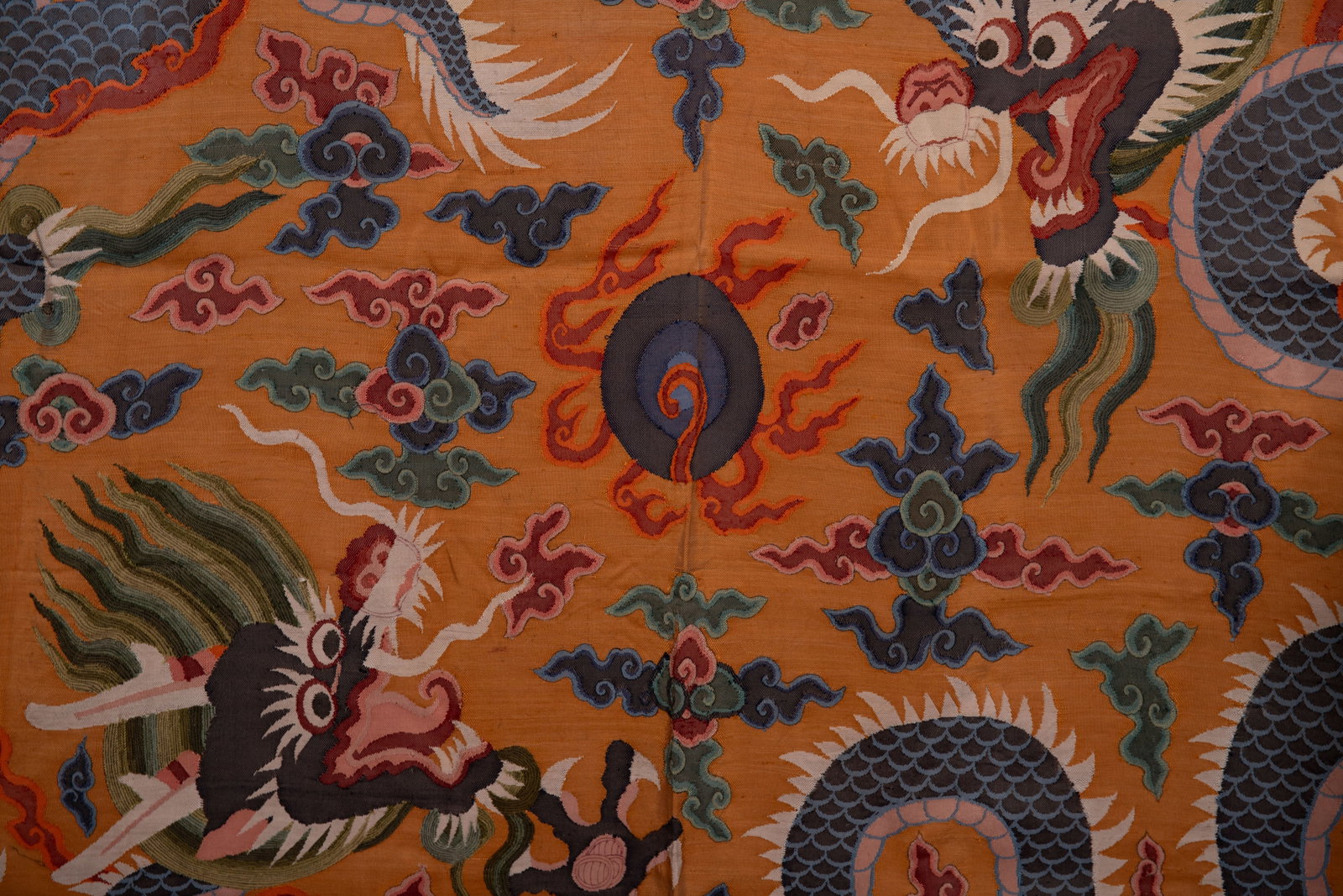 Silk Embroidery Cloud and Dragon Pattern Kesi - 7
