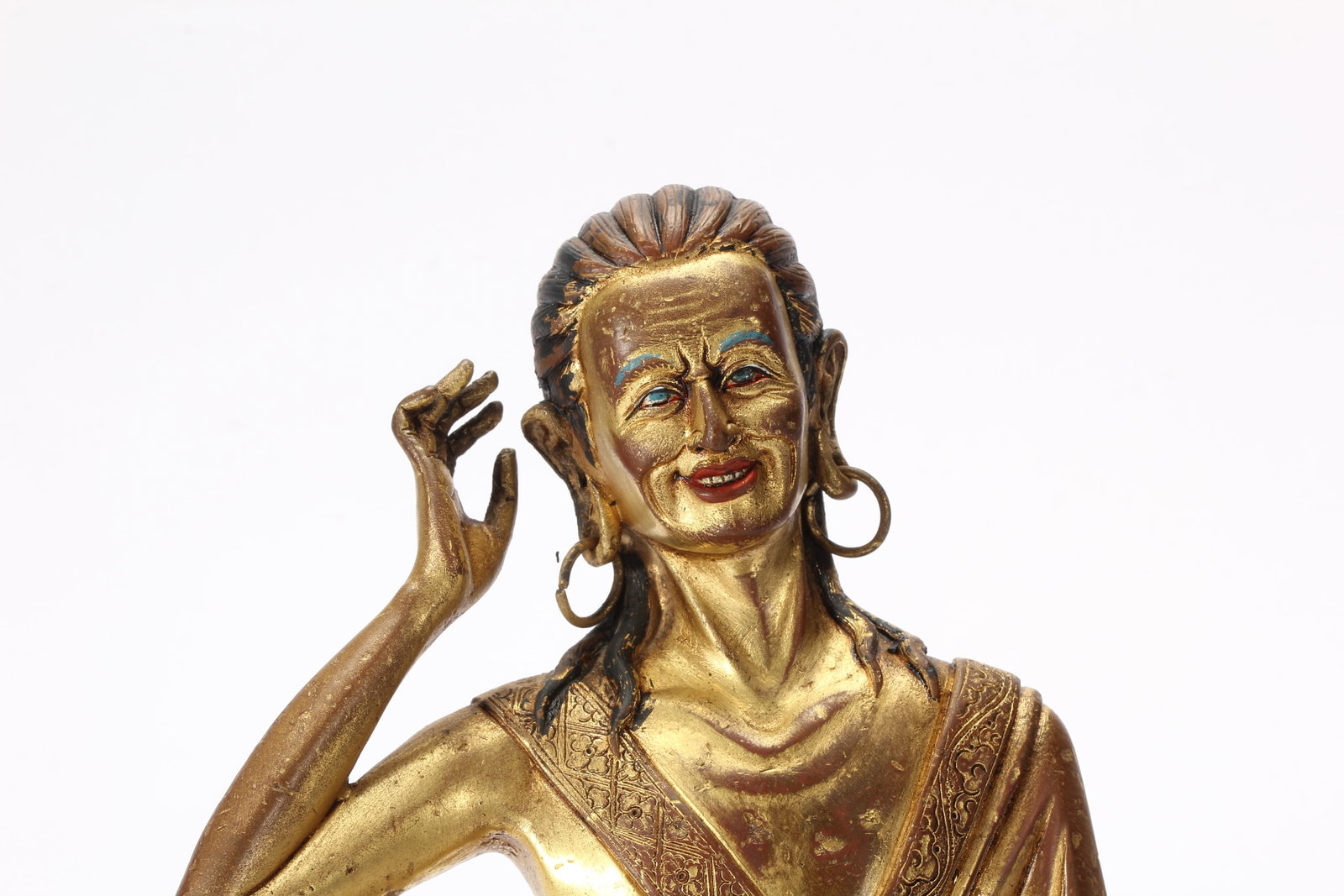 Gilt Bronze Arhat Figure - 2
