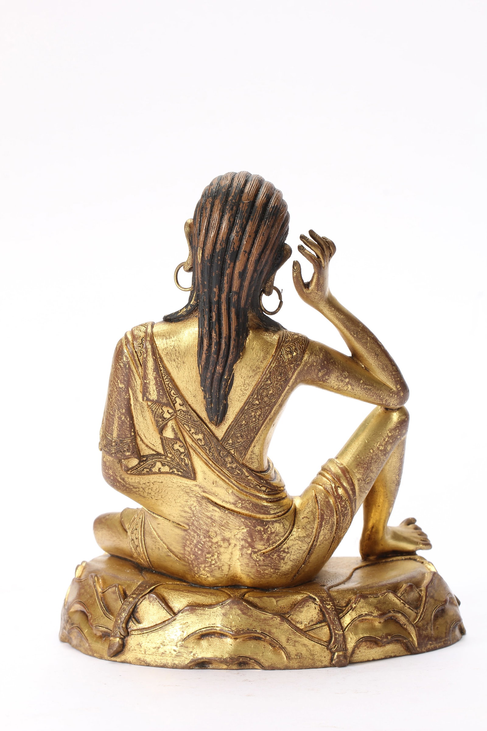 Gilt Bronze Arhat Figure - 7