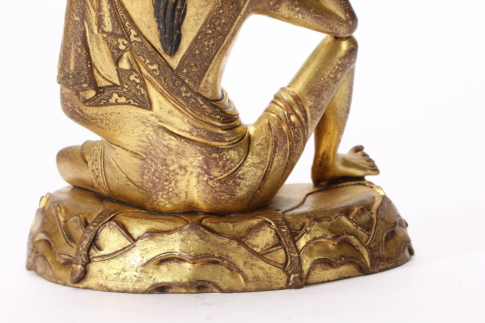Gilt Bronze Arhat Figure - 8