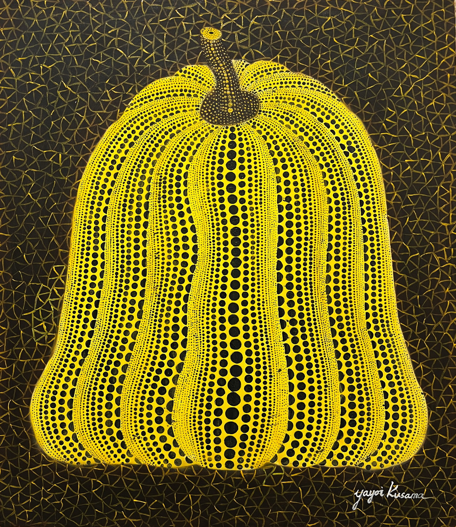 Yayoi Kusama. Pumpkin. Oil on Canvas: Yayoi Kusama. Pumpkin. Oil on Canvas (60 x 50cm)