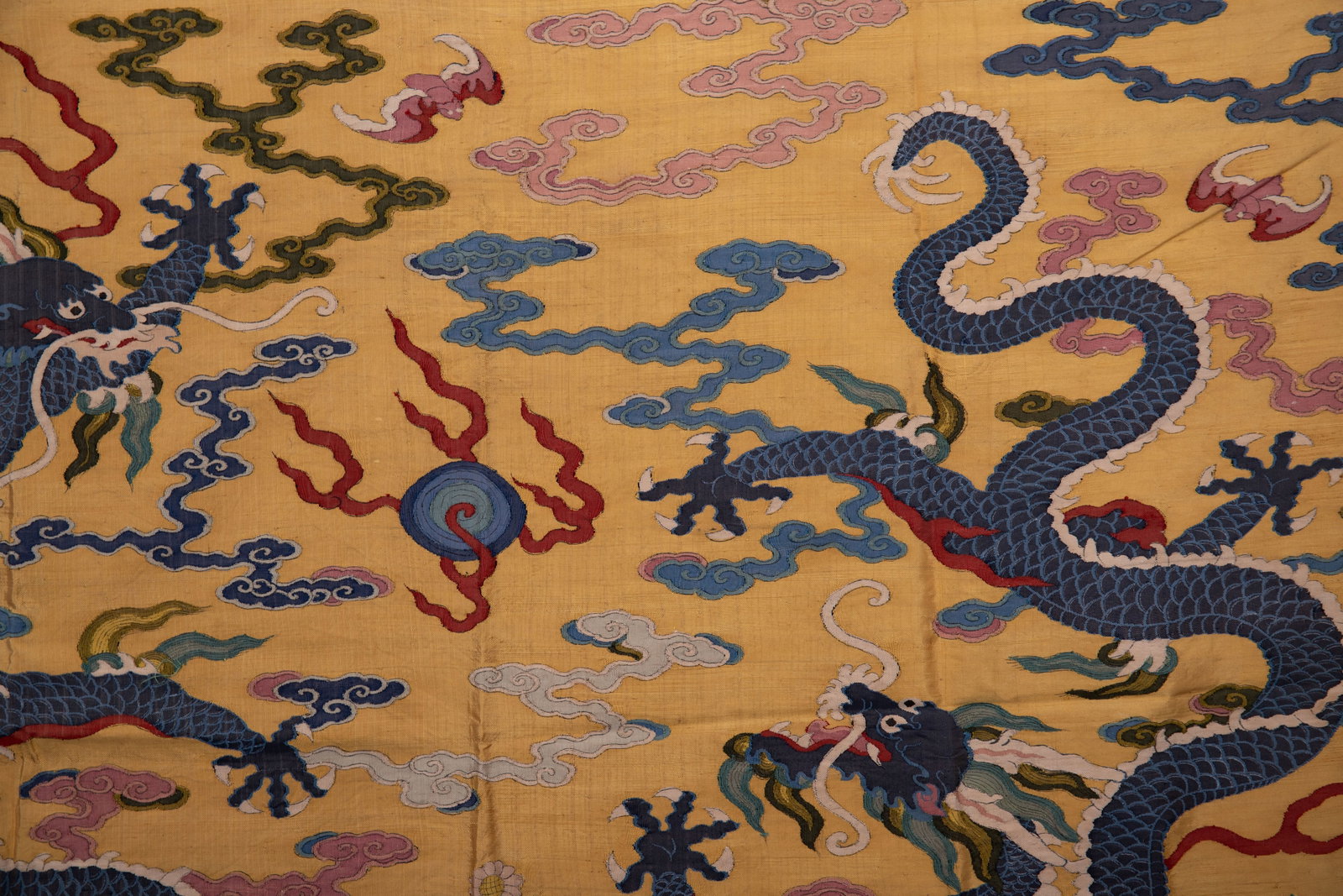 Silk Embroidery Cloud and Dragon Pattern Kesi - 4
