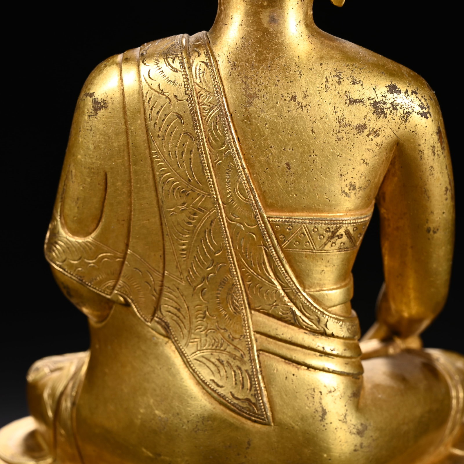 Gilt Bronze Sakyamuni Figure - 7