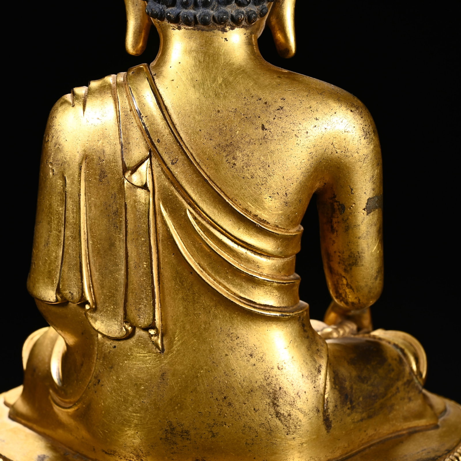 Gilt Bronze Sakyamuni Figure - 7