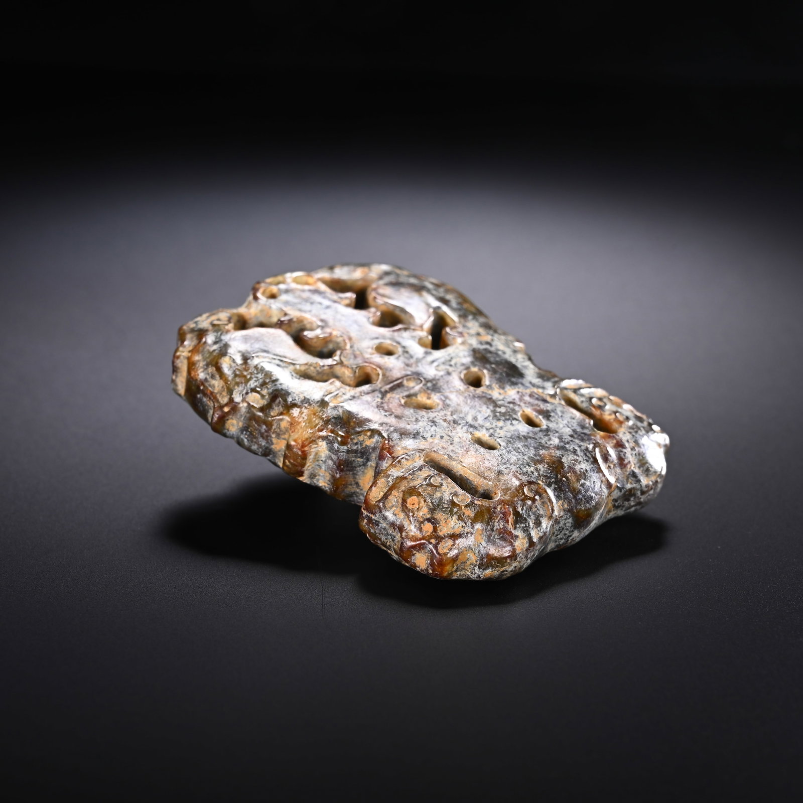 Jade Carved Bird Shape Bi - 3