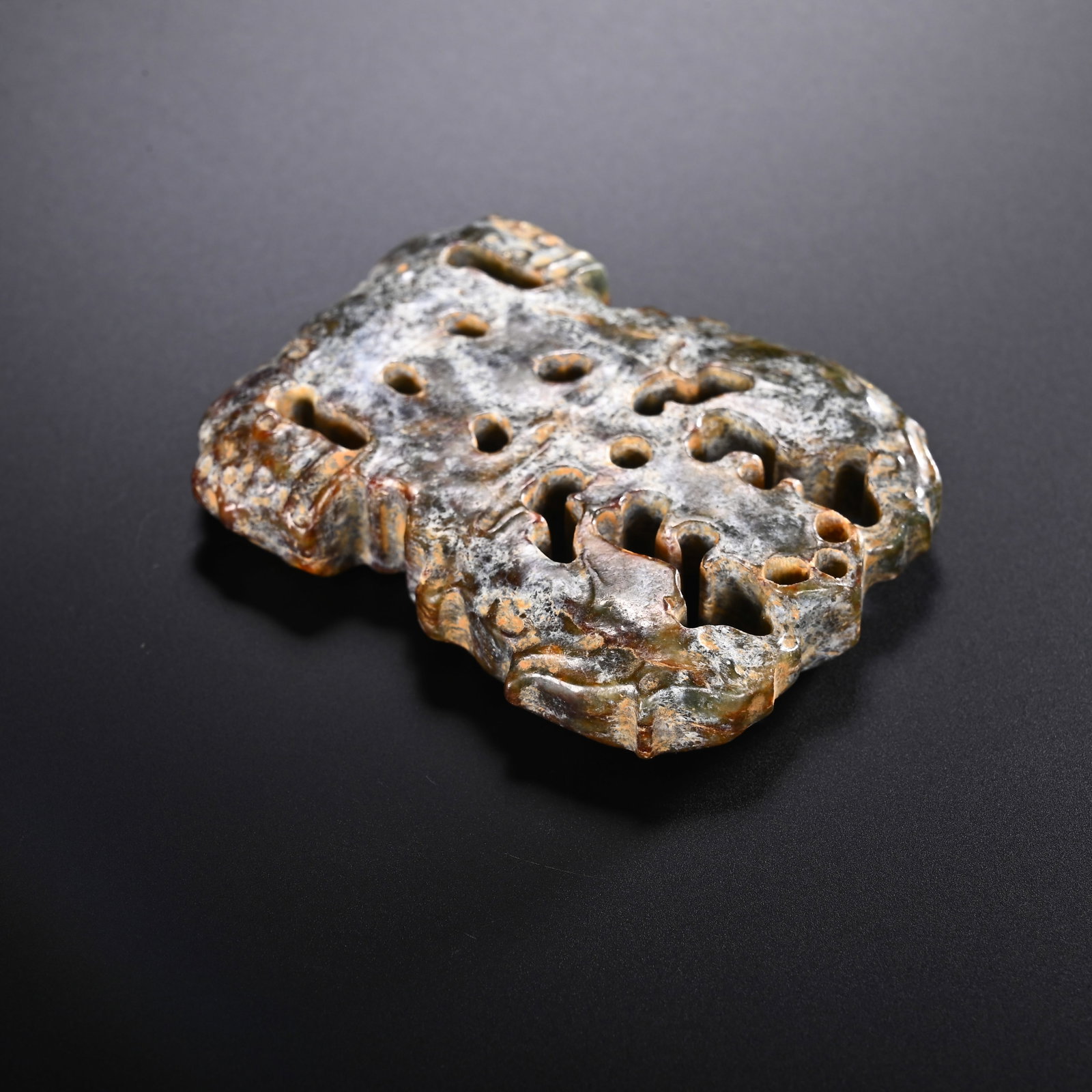 Jade Carved Bird Shape Bi - 5