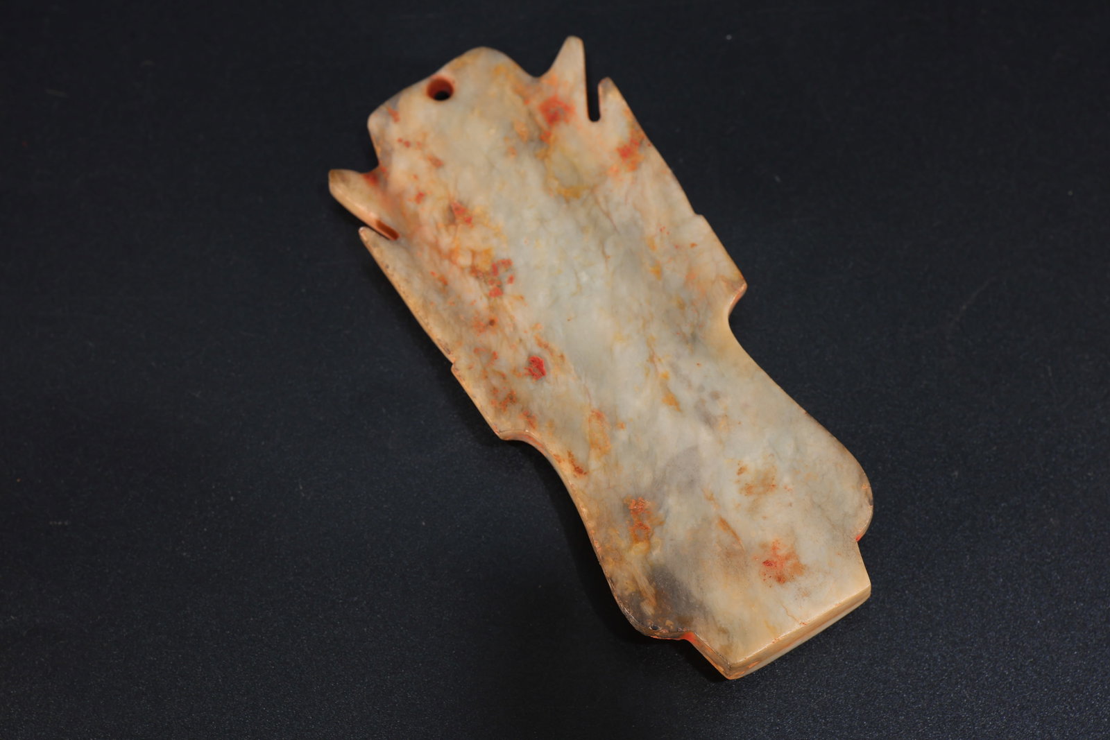 Jade Carved Beast Face Pattern Bi - 5