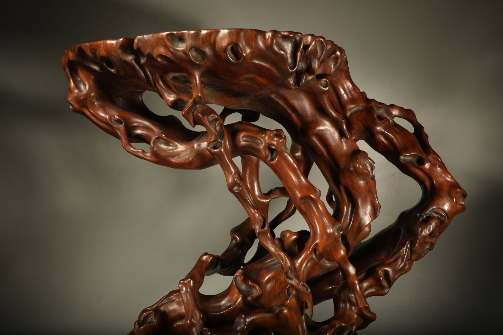 Wood Tree Burl Shape Base - 2