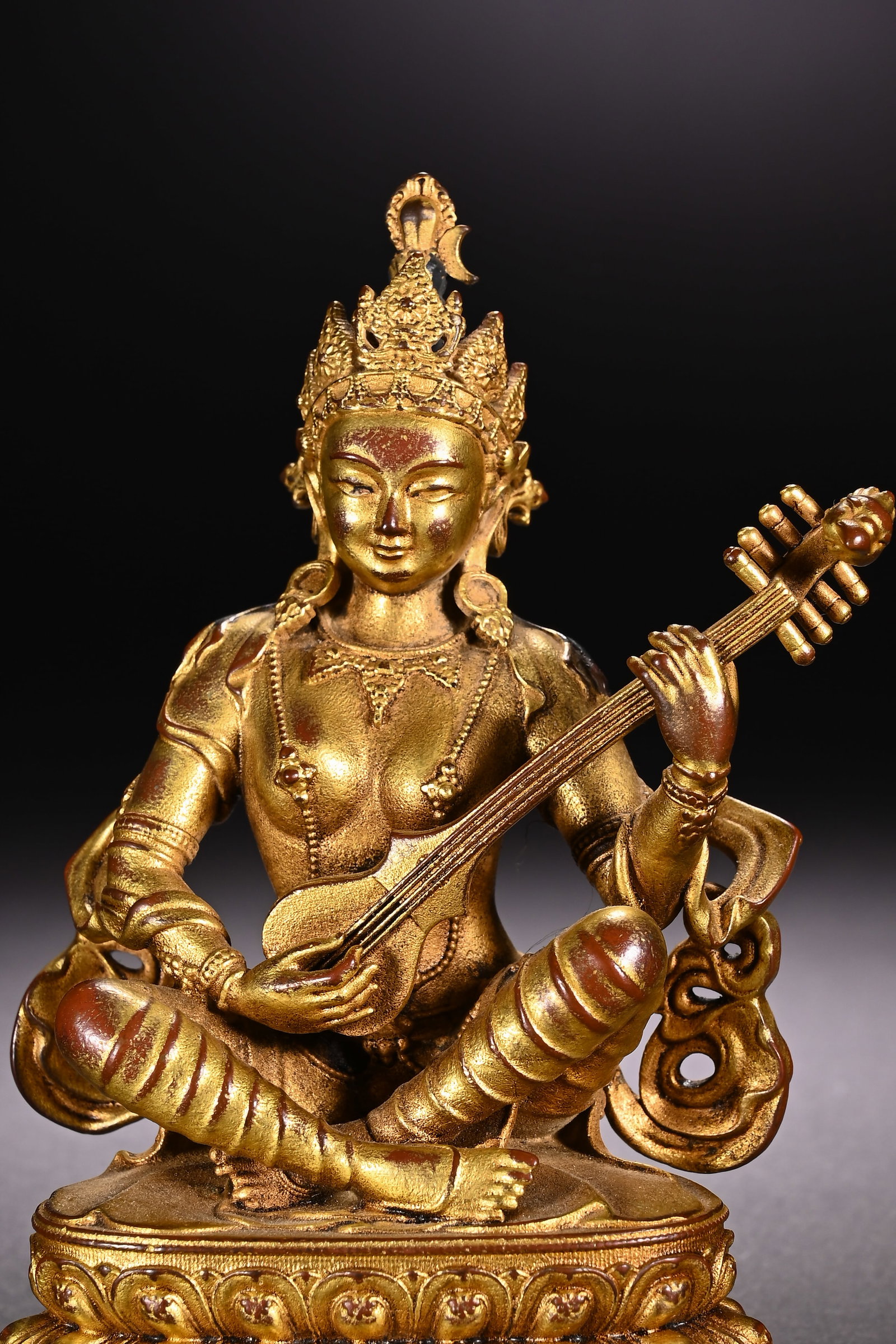Gilt Bronze Laksmi Figure - 2